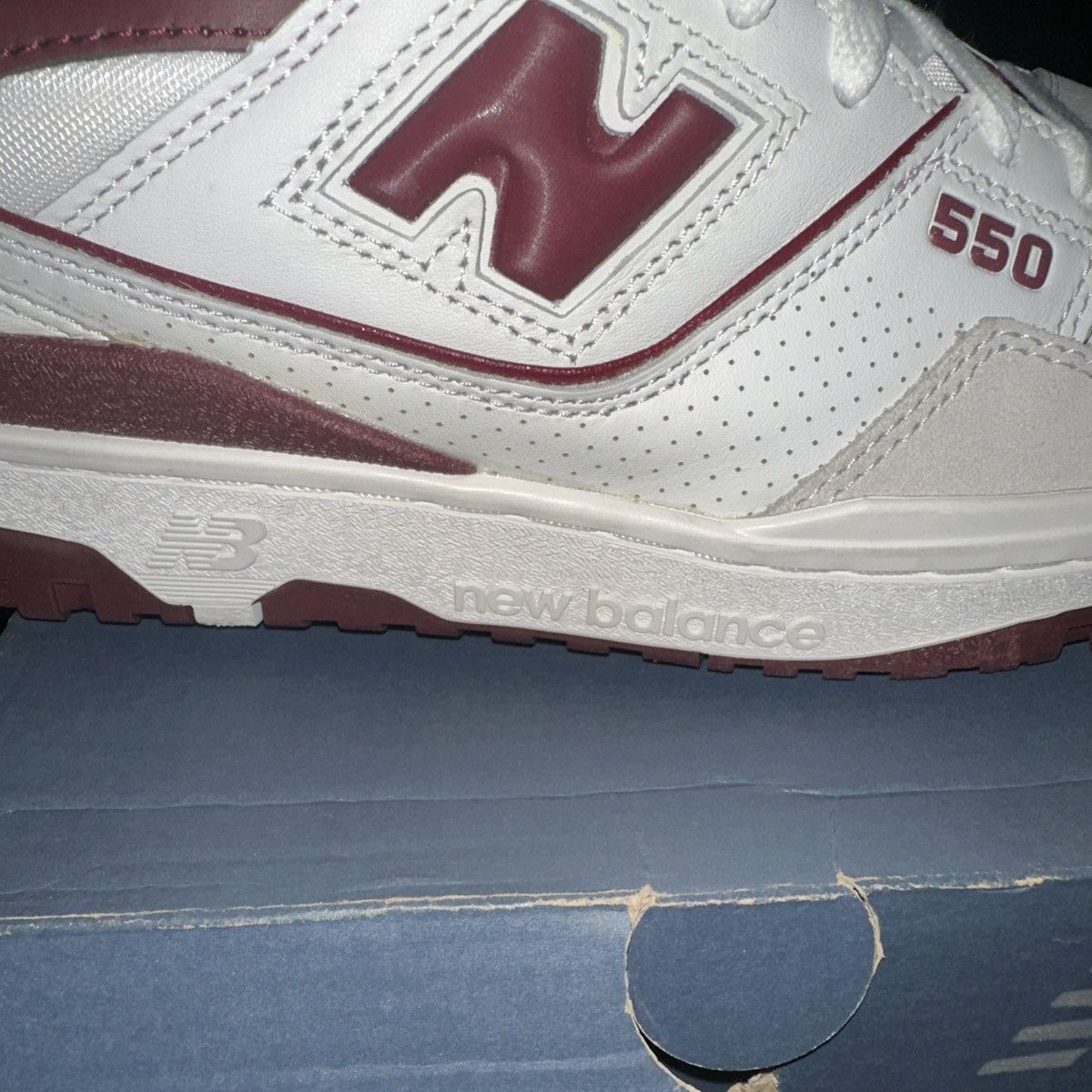 New Balance New Balance 550 Burgundy Size 9 - Brand New Size US 9 / EU 42 - 4 Thumbnail