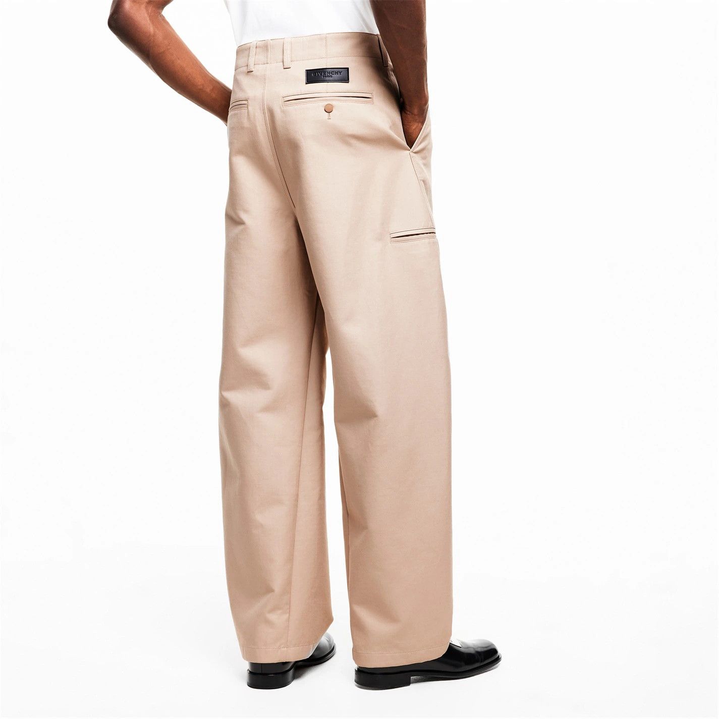 Givenchy o1g2r1mq0426 Logo Workwear Cargo Trousers in Beige Size US 32 / EU 48 - 4 Thumbnail