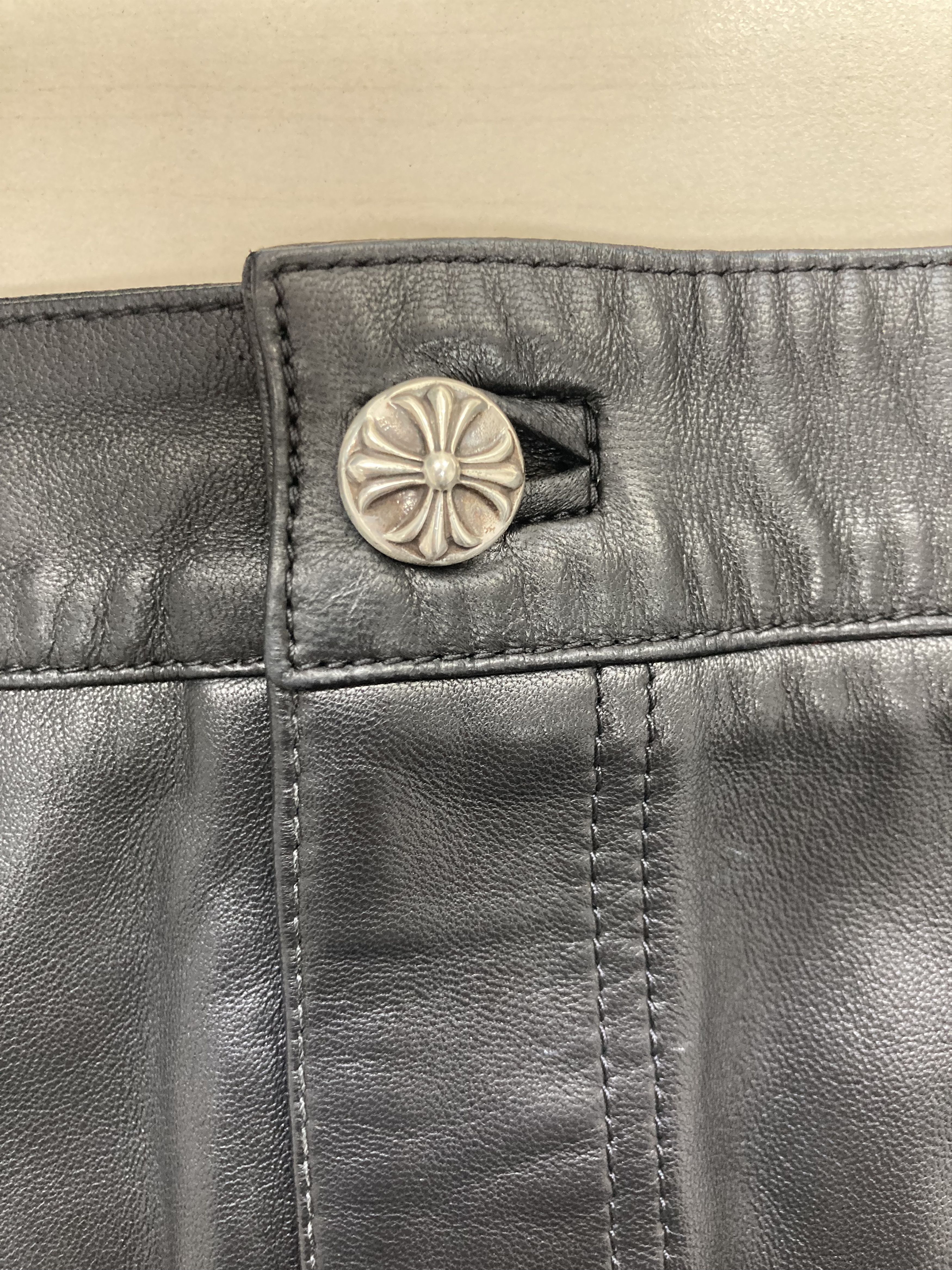 Chrome Hearts Chrome Hearts Leather Cargo Mini Black Skirt Size 4XL / US 24-26 - 3 Thumbnail