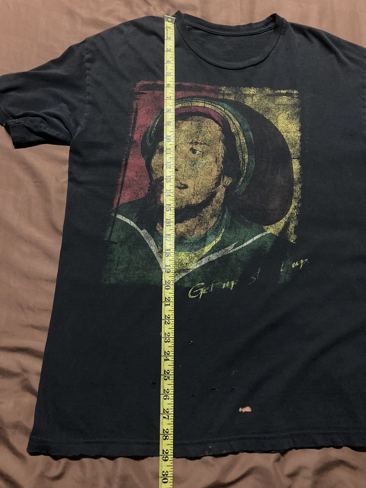 Bob Marley × Vintage Bob Marley Distressed Thrashed Tee Size US L / EU 52-54 / 3 - 7 Thumbnail