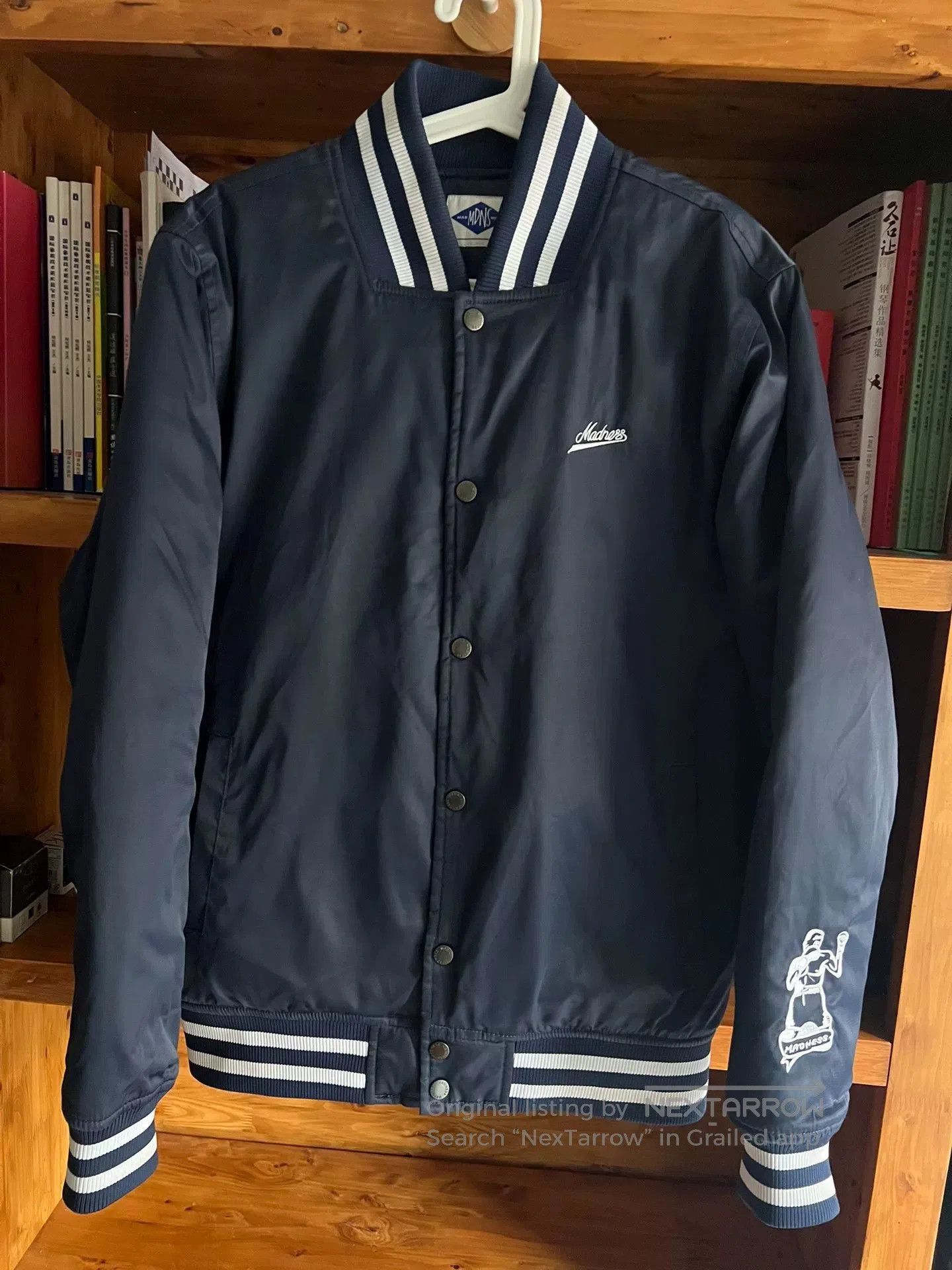 Japanese Brand classic blue denim baseball jacket by madness. Size US L / EU 52-54 / 3 - 3 Thumbnail