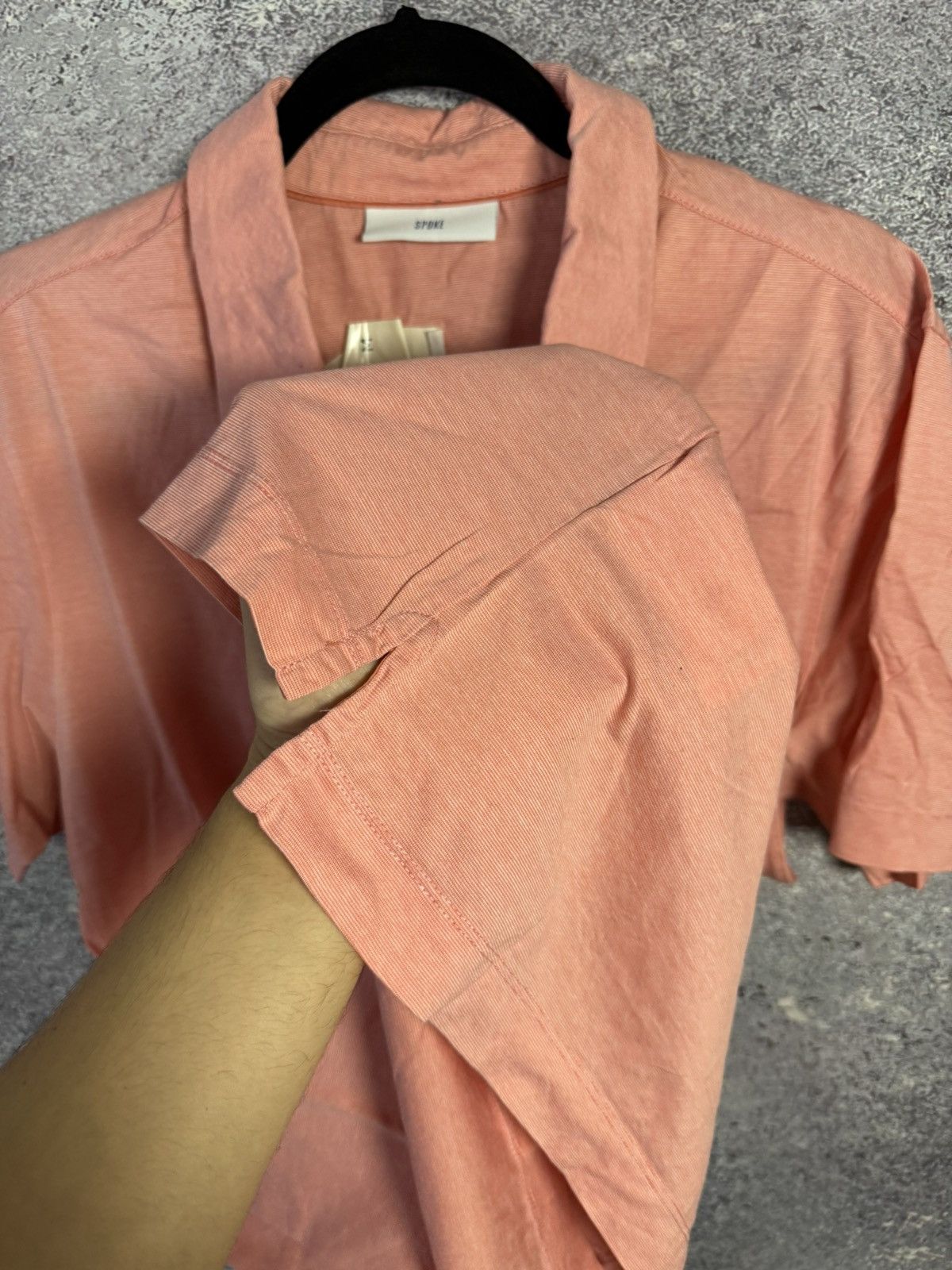 SPOKE Spoke London Polo Shirt Mens Rose Collar Stripes M size Size US M / EU 48-50 / 2 - 8 Thumbnail