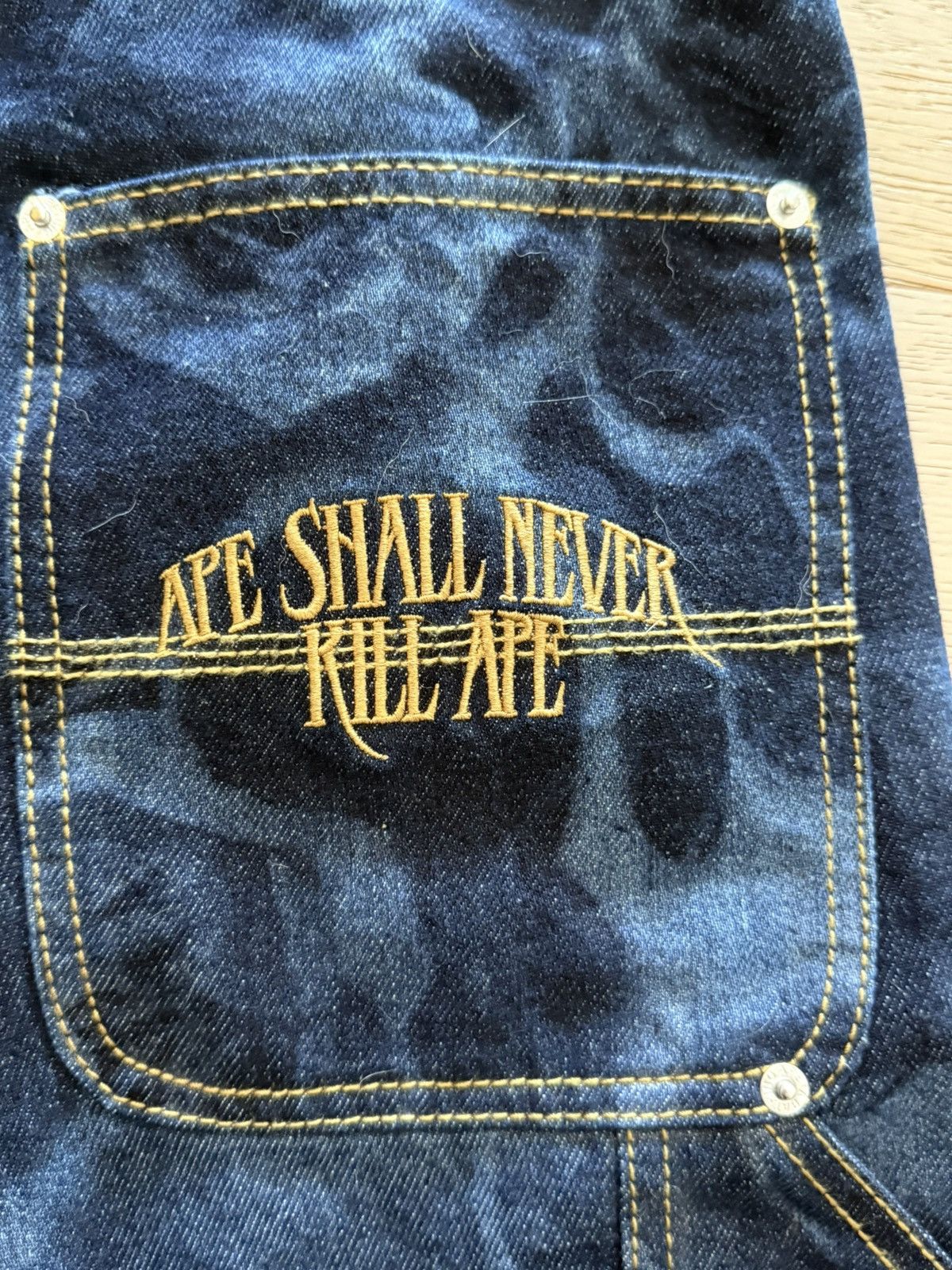 Bape Bape Indigo Rose Denim Size US 32 / EU 48 - 2 Thumbnail