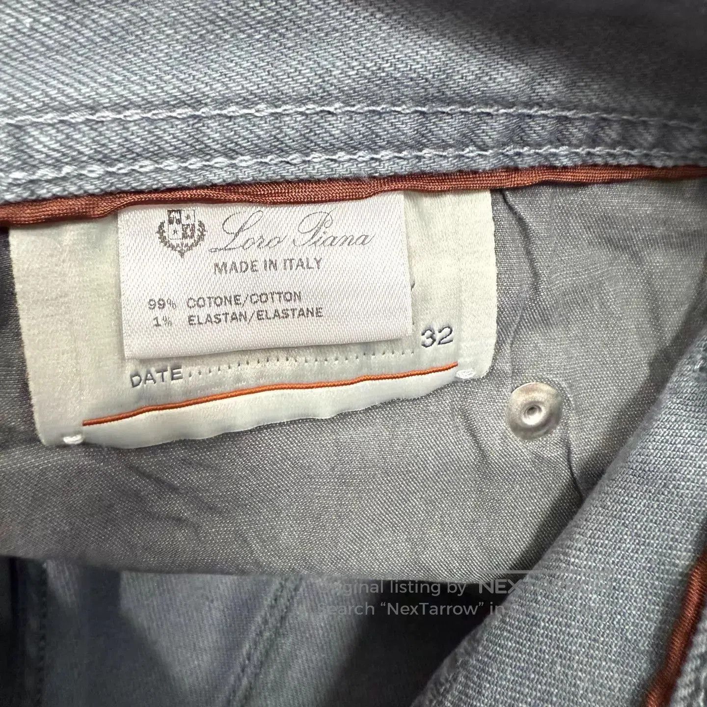 Loro Piana Gray Denim Pants Size 32. Size US 32 / EU 48 - 5 Thumbnail