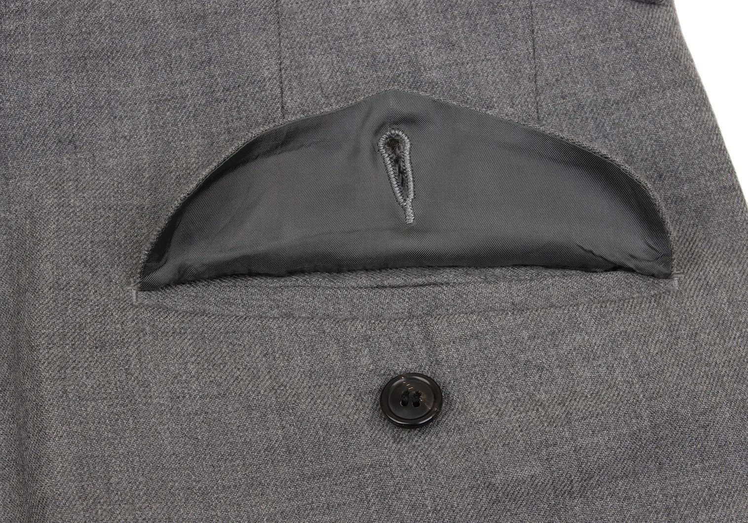 Ganryu Gray Wool Two-Tuck Sarouel Pants Size S Size US 30 / EU 46 - 12 Thumbnail