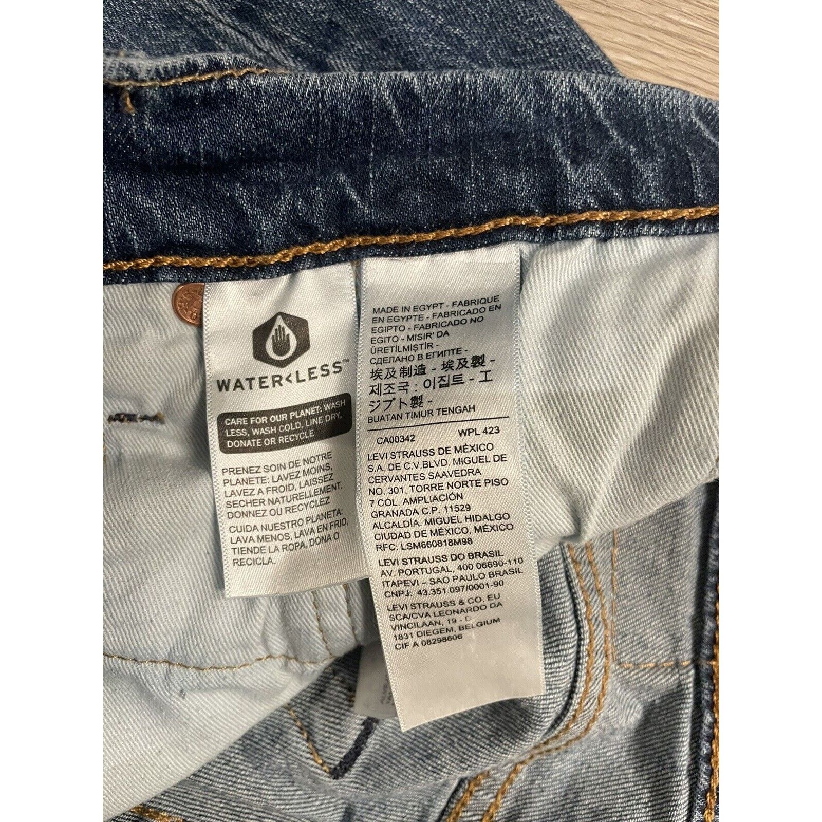 Levi's Levis Premium 511 Jeans Mens 31x32 Big E Tag Logo 99% Cotton Size US 31 - 5 Thumbnail