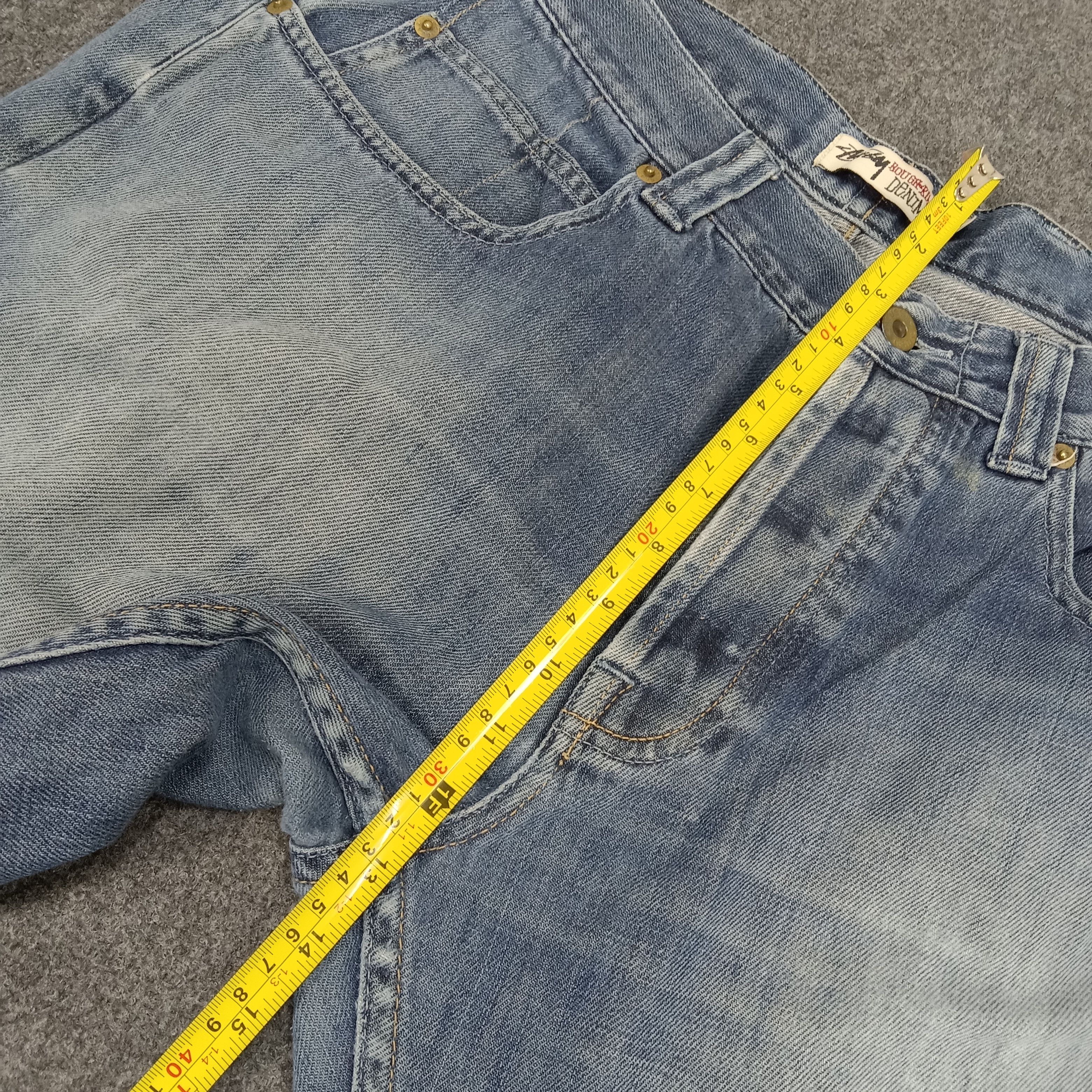 Stussy × Vintage Stussy American Style Custom Logo Denim Jeans Size US 35 - 11 Thumbnail