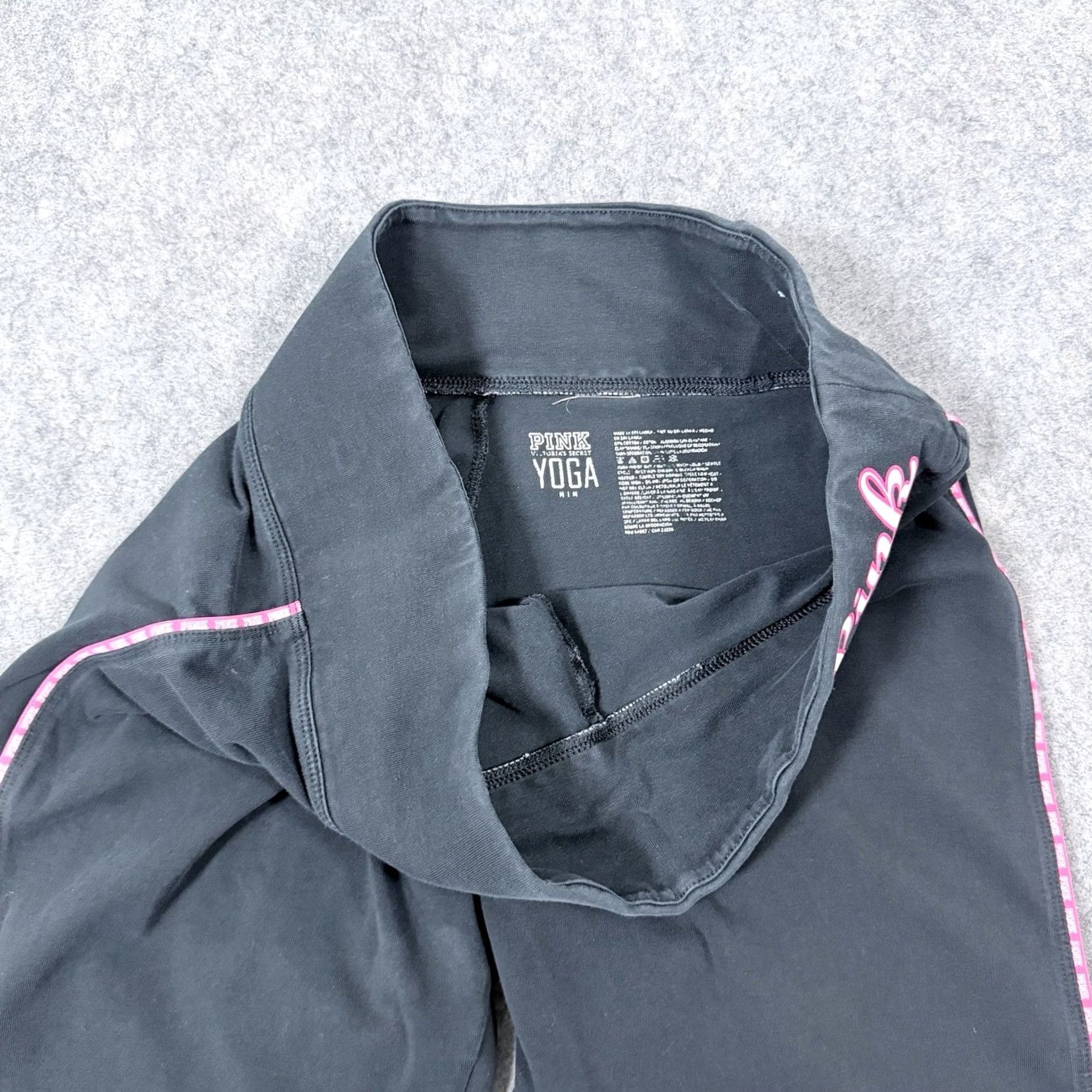 Victoria's Secret Victoria's Secret PINK Logo Legging Women's M Black Size 32" / US 10 / IT 46 - 7 Thumbnail