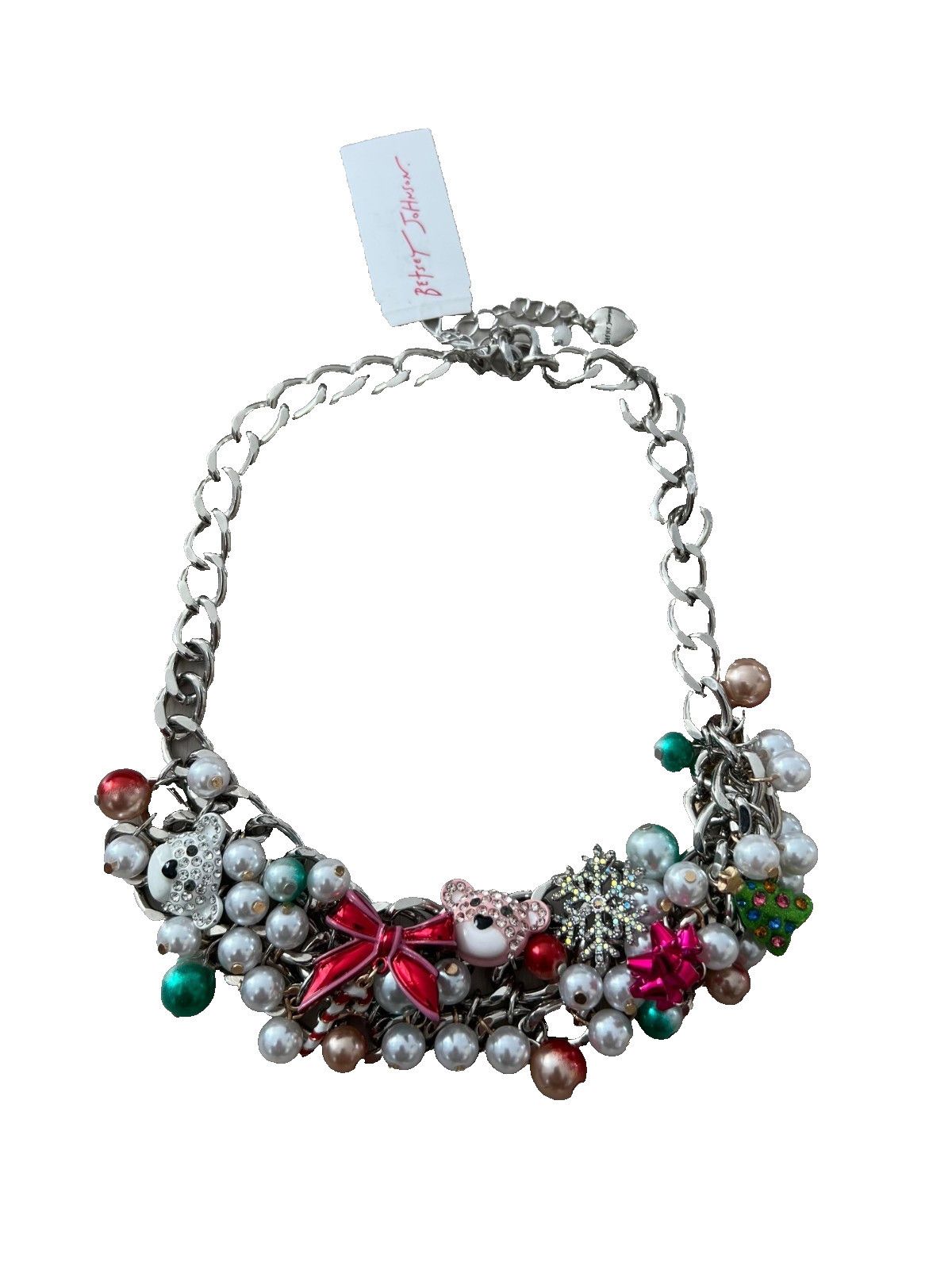 Betsey Johnson Betsey Johnson Christmas Charm Statement Bib Necklace Size ONE SIZE - 2 Thumbnail