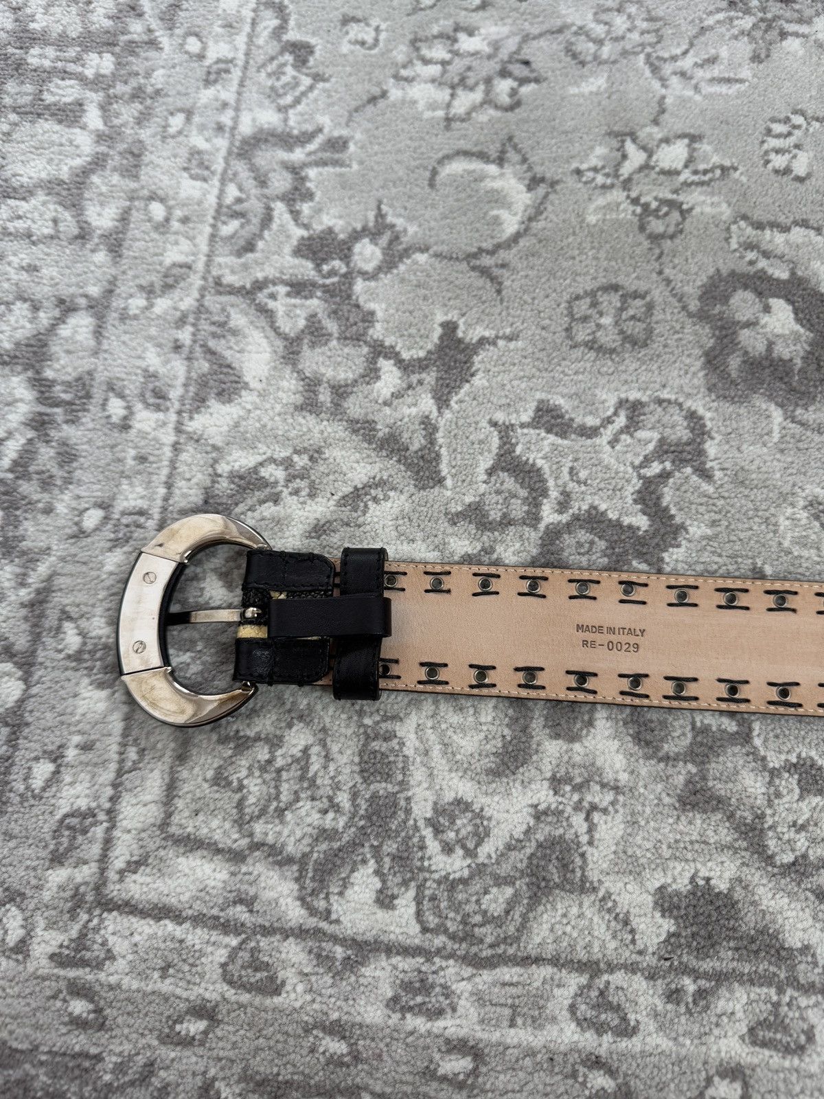 Dior × John Galliano Vintage S/S 2007 Christian dior by John Galliano leather belt Size ONE SIZE - 5 Thumbnail