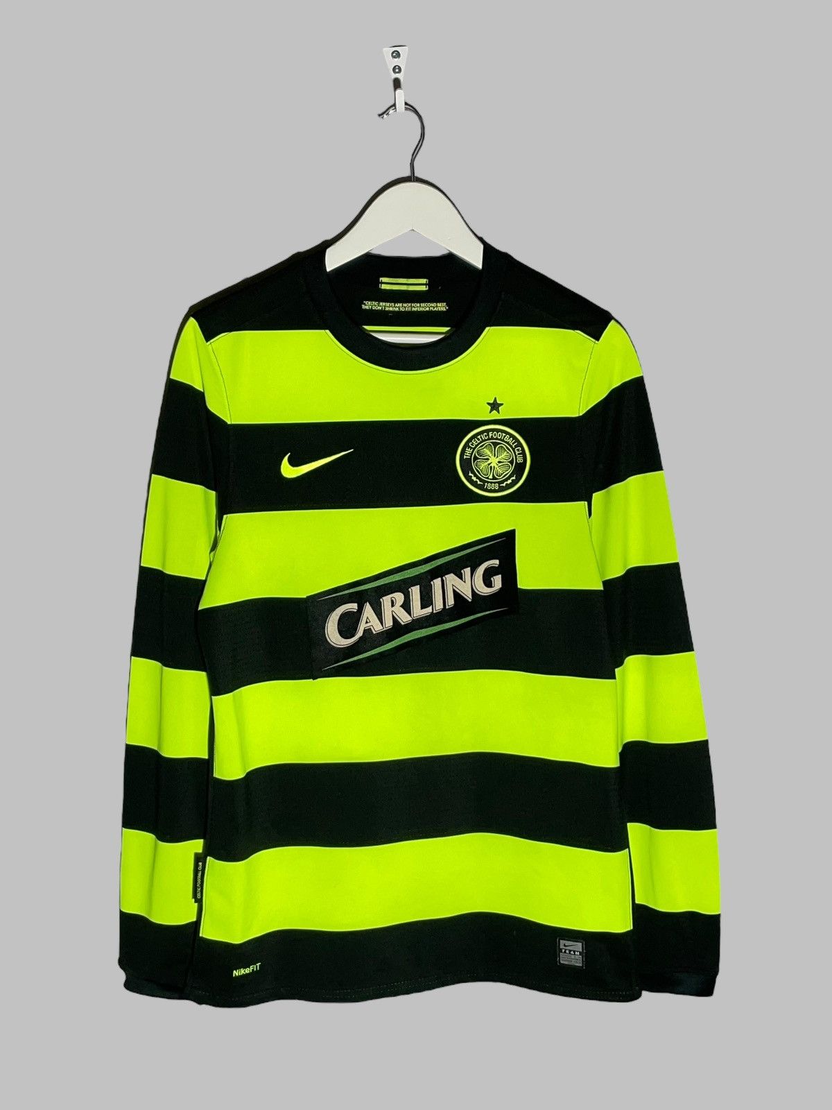 Nike × Vintage Celtic FC Nike 2009/10 Away Vintage Football Long Sleeve Size US S / EU 44-46 / 1 - 1 Thumbnail
