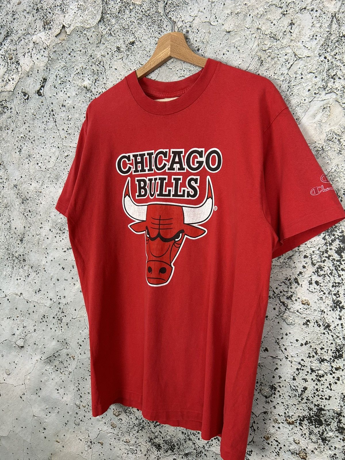 Champion Vintage Champion Chicago Bulls 90s Single Stitch Tee Archive Size US XL / EU 56 / 4 - 2 Thumbnail
