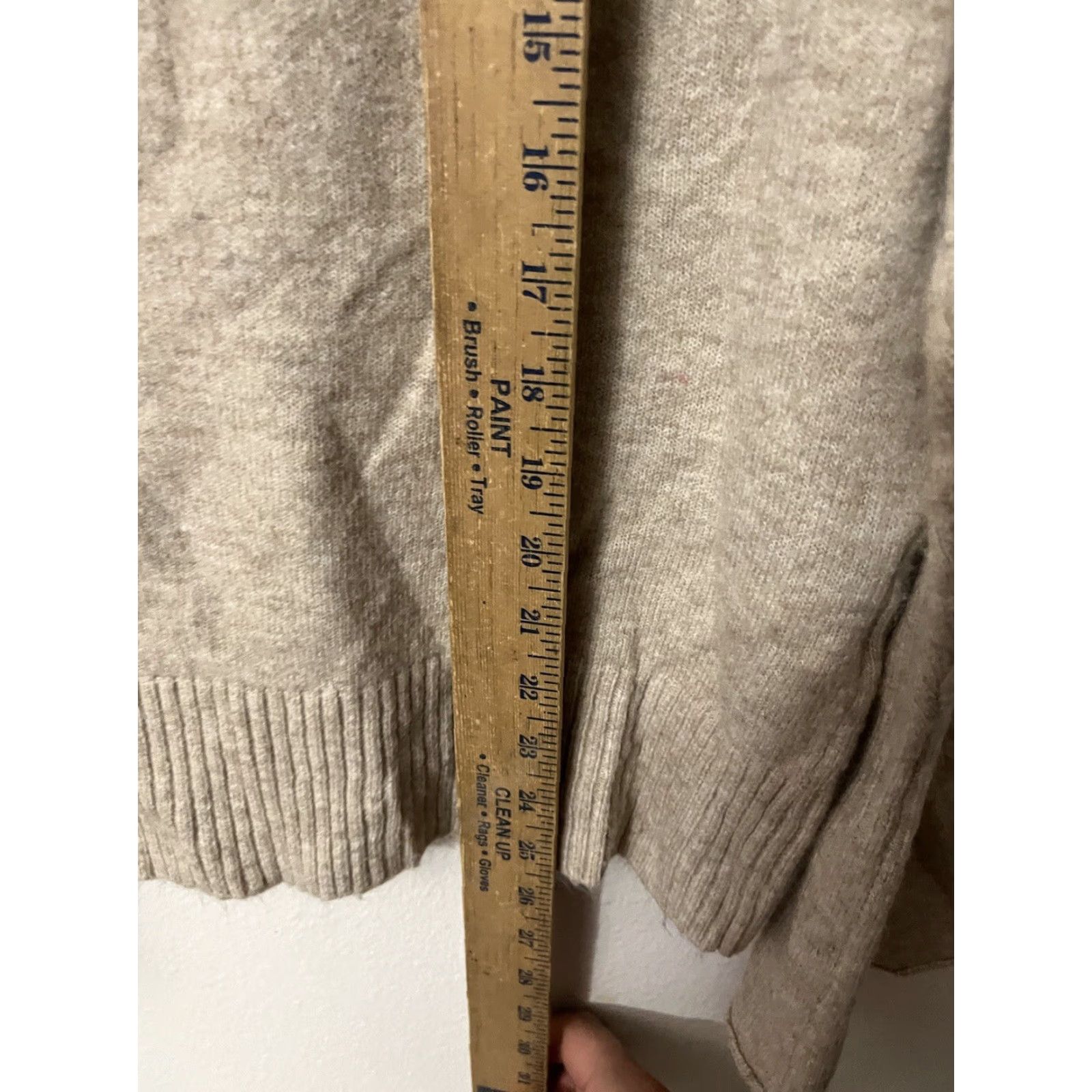 Loft LOFT Tunic Sweater Women M Beige Long Sleeve Cowl Neck Size M / US 6-8 / IT 42-44 - 4 Thumbnail
