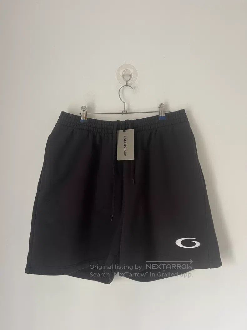 Balenciaga Balenciaga size S Retro Logo Embroidered Sport Shorts Size US 27 - 1 Thumbnail