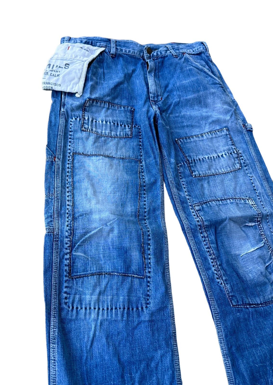 Japanese Brand Denim & dungare sashiko carpenter jeans Size US 30 / EU 46 - 3 Thumbnail