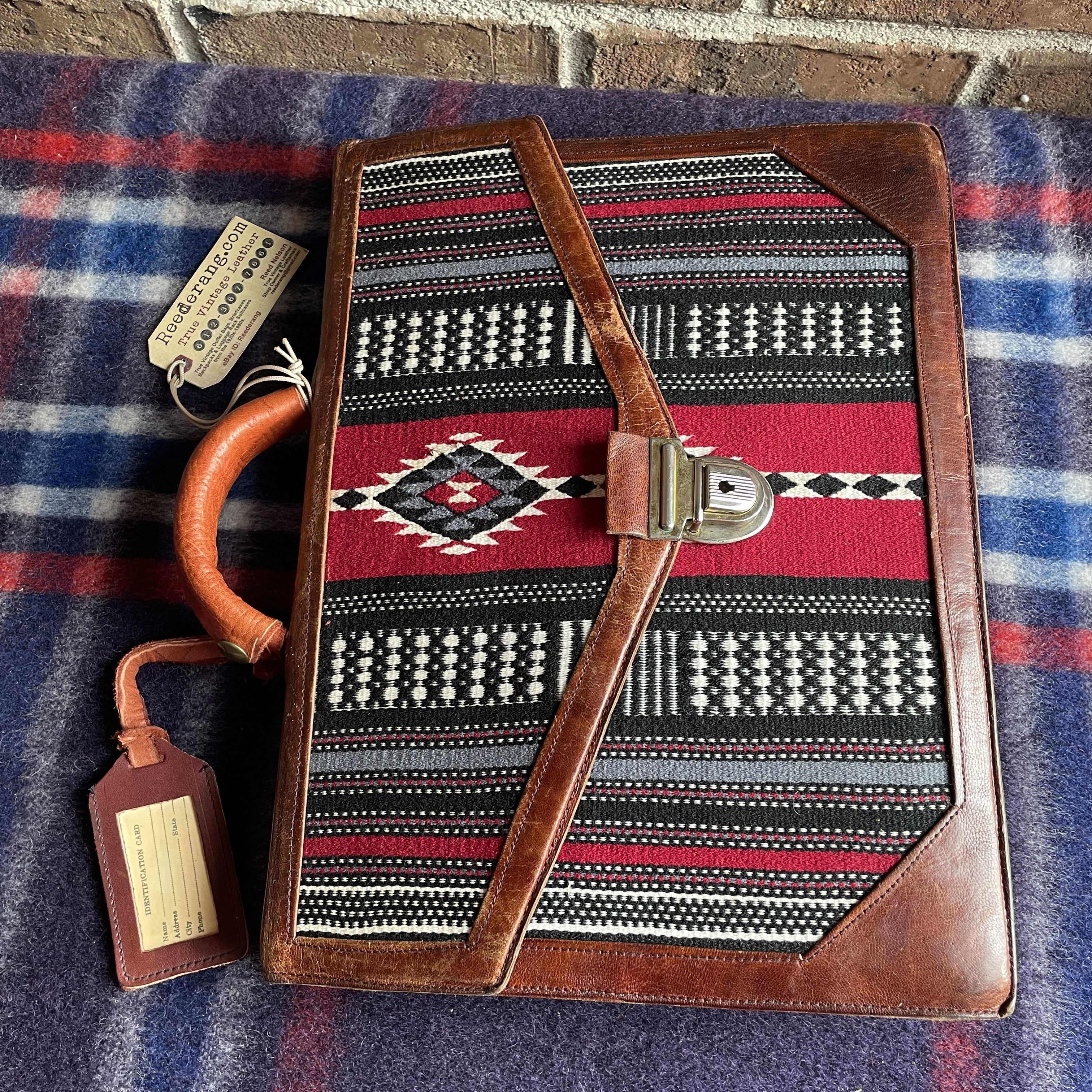 Other VTG SOUTHWESTERN TAPESTRY LEATHER BRIEFCASE R$1498 Size ONE SIZE - 23 Thumbnail