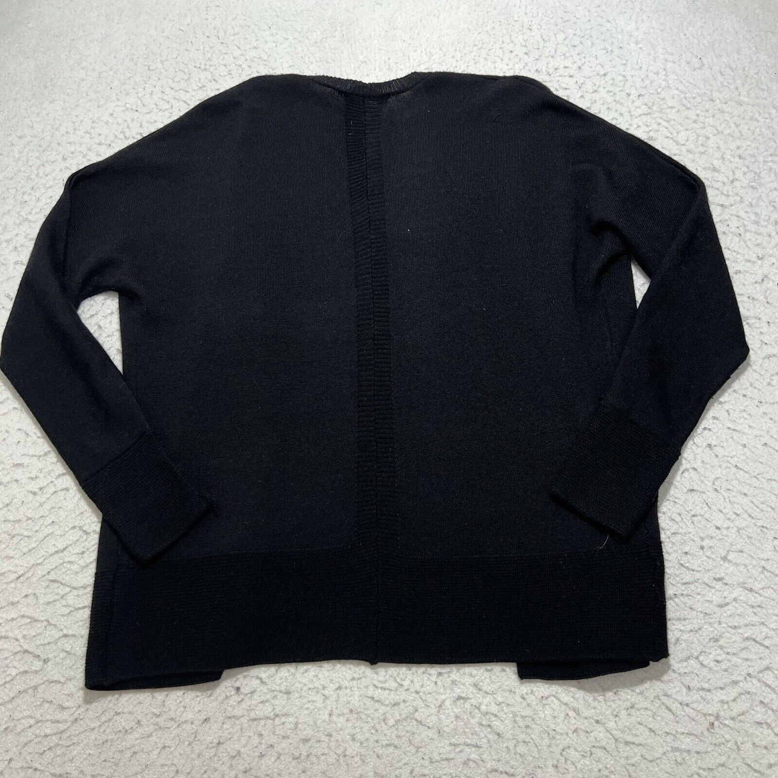 Coldwater Creek Coldwater Creek Wool Blend Black Cardigan Sweater Size XS / US 0-2 / IT 36-38 - 10 Thumbnail