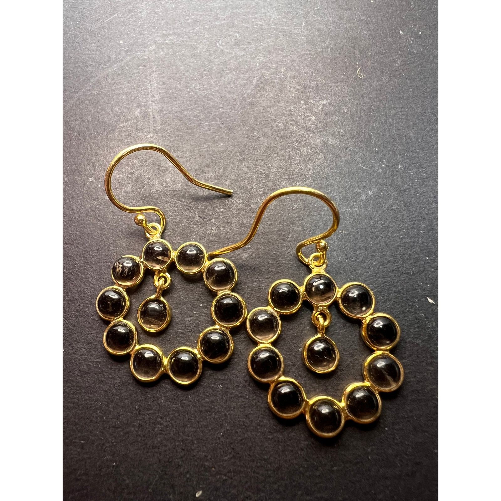 Other Smoky quartz drop earrings in gold over sterling silver Size ONE SIZE - 10 Thumbnail