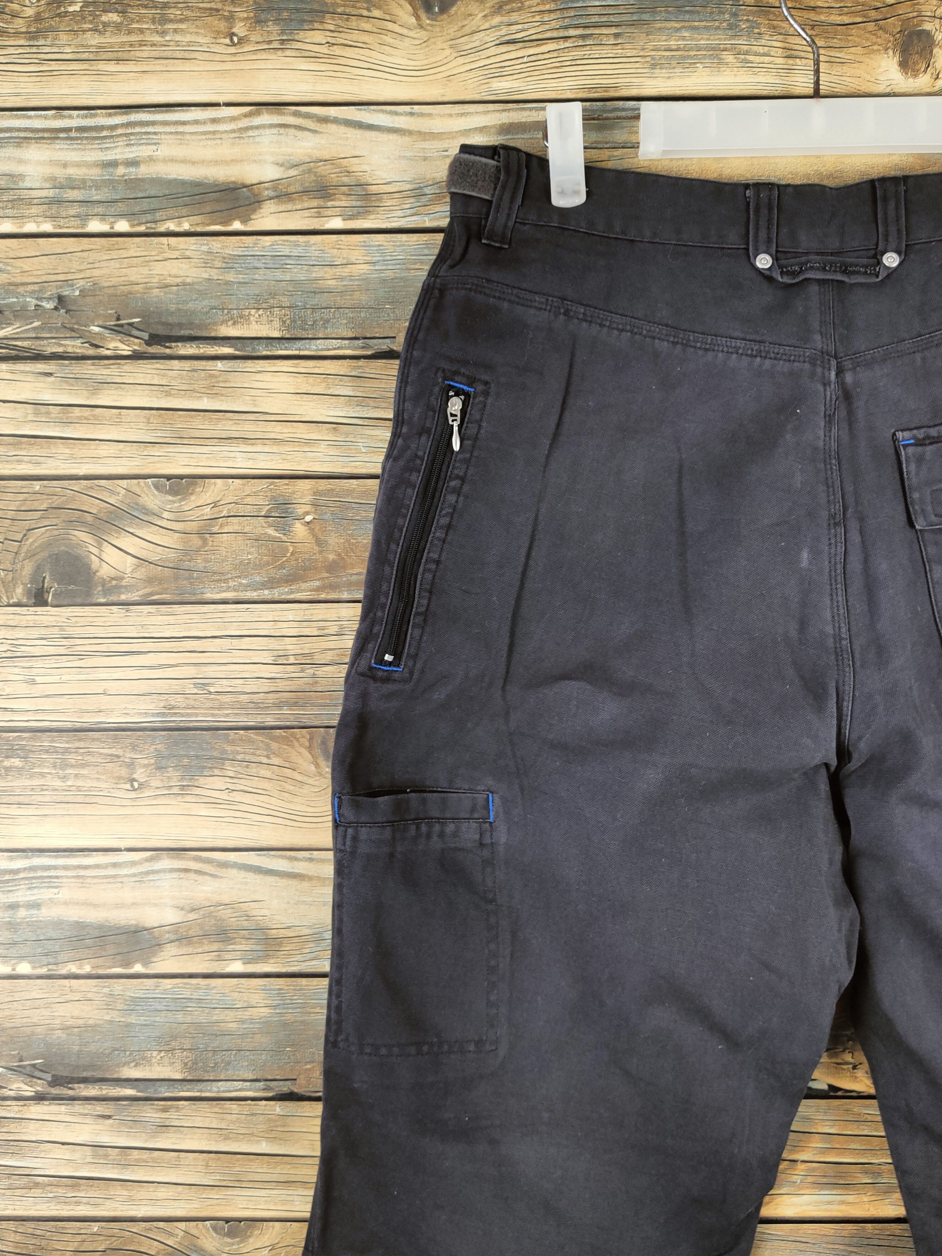 Japanese Brand DL Soljah Black Multipocket Tactical Cargo Pants #1964 Size US 32 / EU 48 - 10 Thumbnail