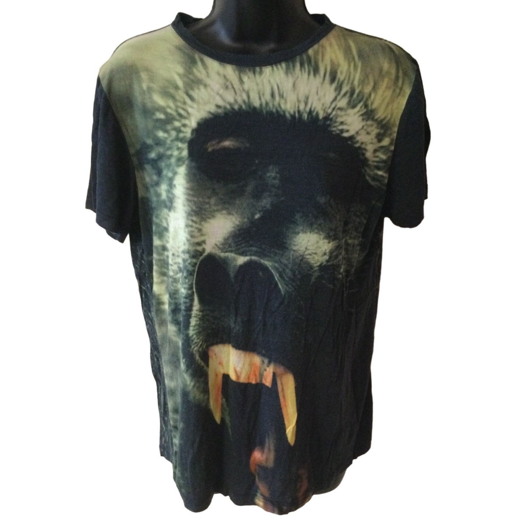 image of Christopher Kane Shirt Size Small S Sm Baboon Ape Colle in Black, Women's