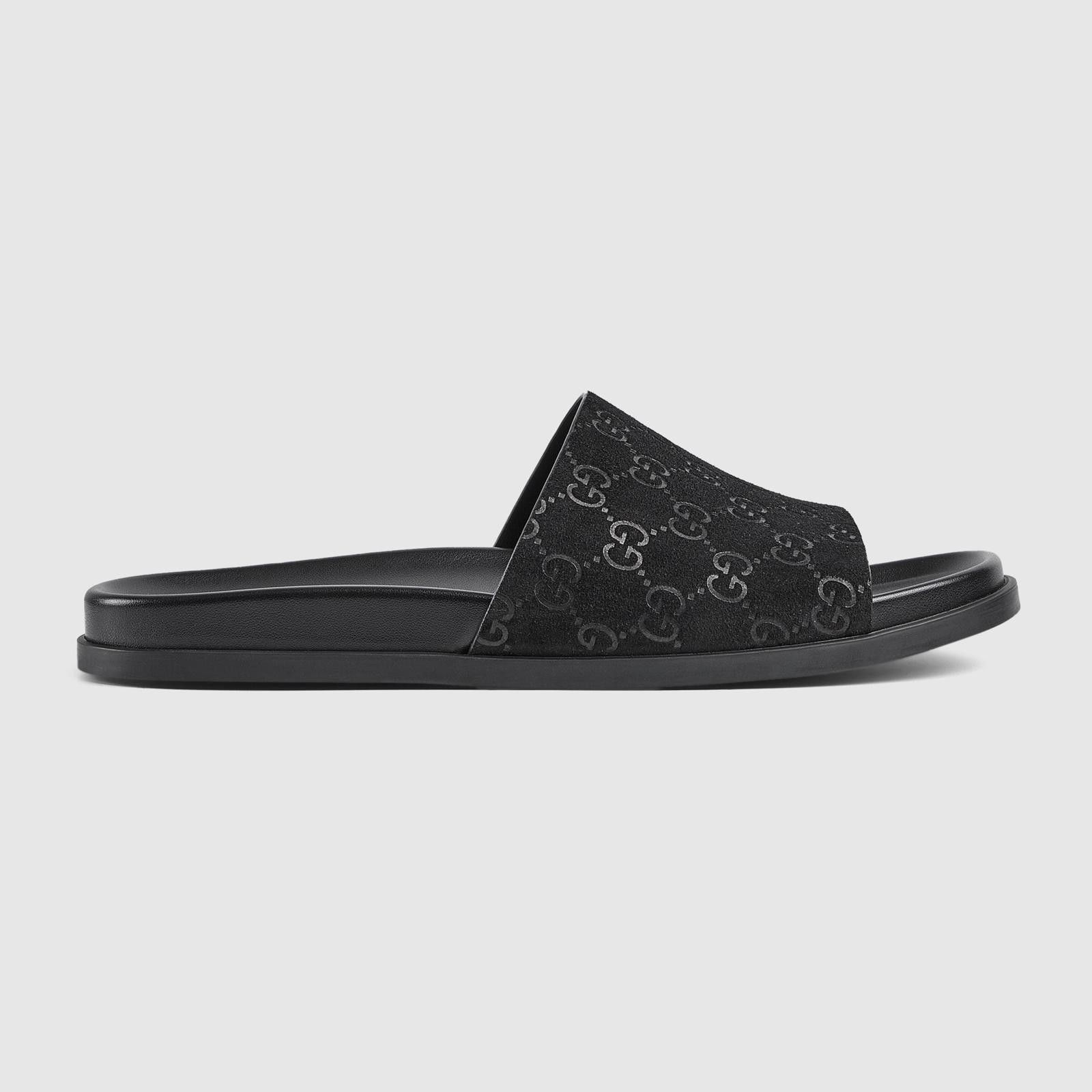 Gucci Gucci GG Suede Slide Sandals Size US 6 / EU 39 - 1 Thumbnail