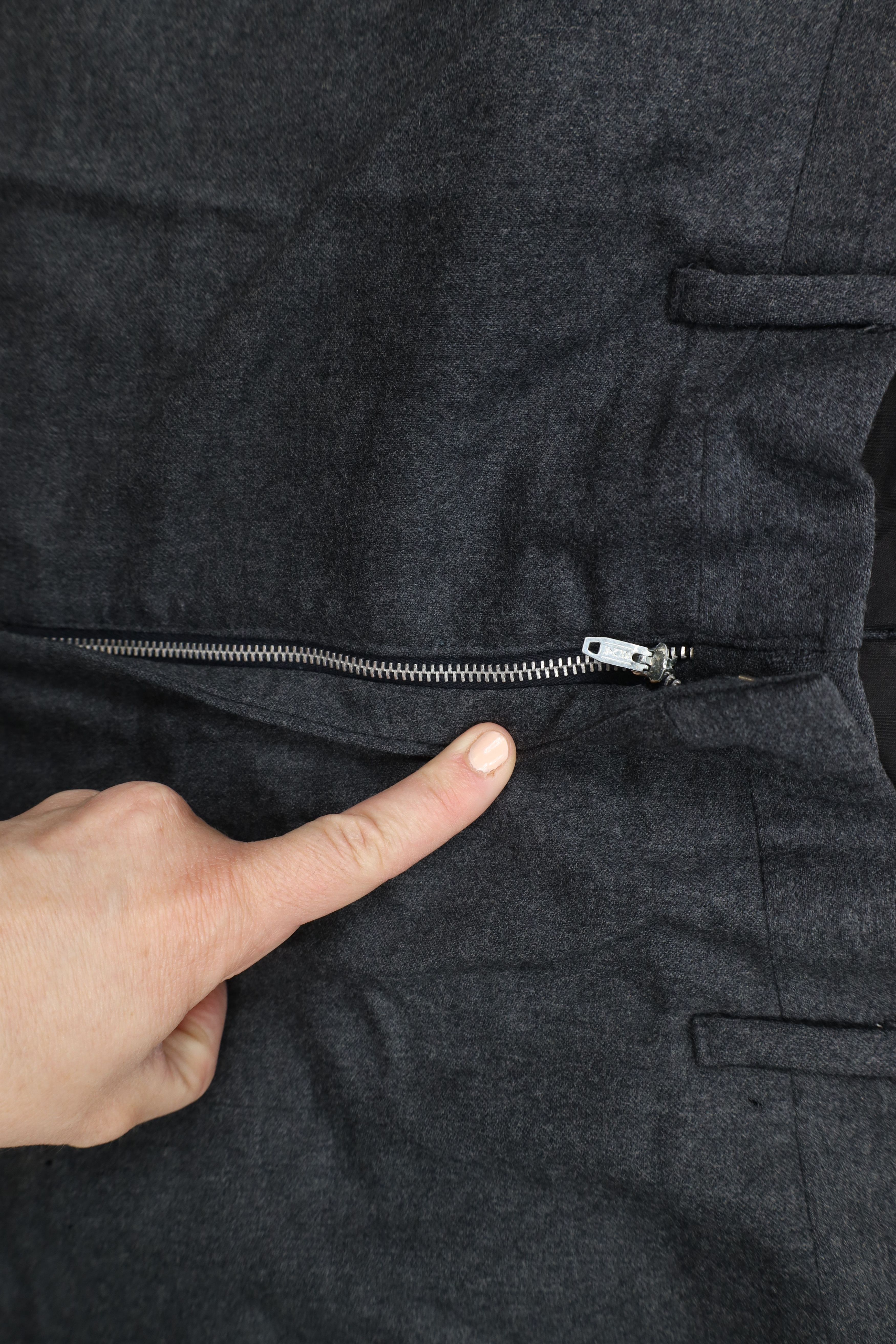 Vintage Vintage 50s 60s Streetwear Wool Cuffed Chino Pants Gray USA Size US 36 / EU 52 - 9 Thumbnail