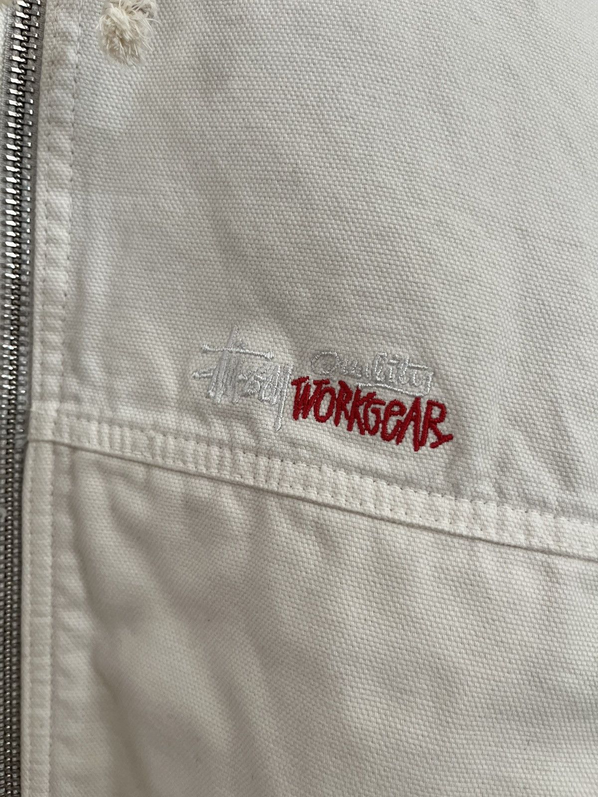 Stussy STUSSY WORK JACKET INSULATED BONE/WHITE XL Full Zip Hooded Size US XL / EU 56 / 4 - 6 Thumbnail