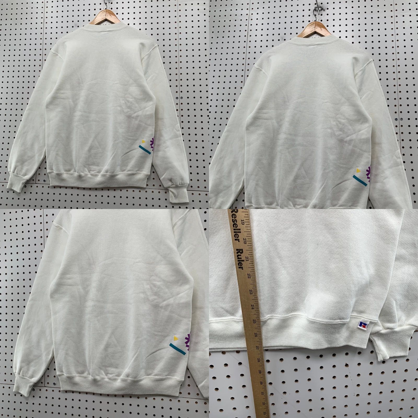 Jerzees VINTAGE 90s Winter Park Snow Flake Sweatshirt Mens Medium Russell White USA Size US M / EU 48-50 / 2 - 8 Thumbnail
