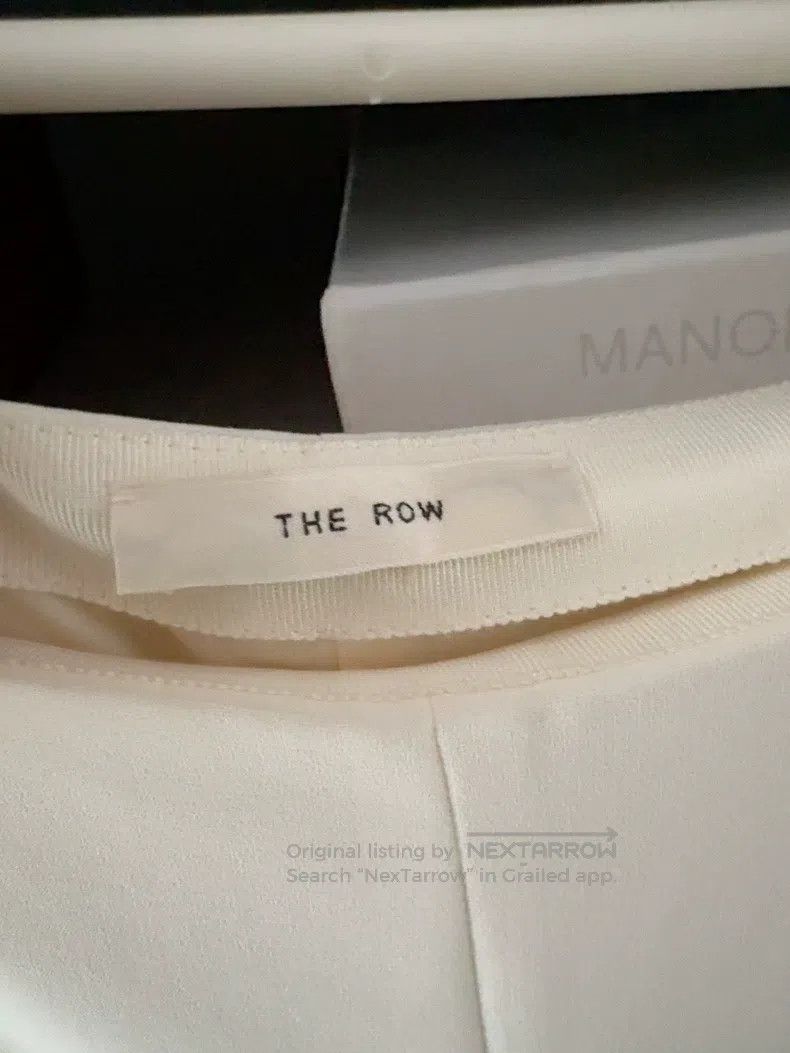 The Row The Row size xs White high-waisted side-zip wide-leg pants Size 26" / US 2 / IT 38 - 4 Thumbnail