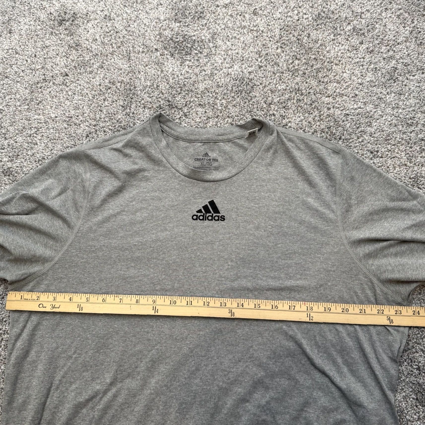 Adidas Adidas Shirt Mens XL Gray Creator Tee Athletic AEROREADY Performance Polyester Size US XL / EU 56 / 4 - 2 Thumbnail