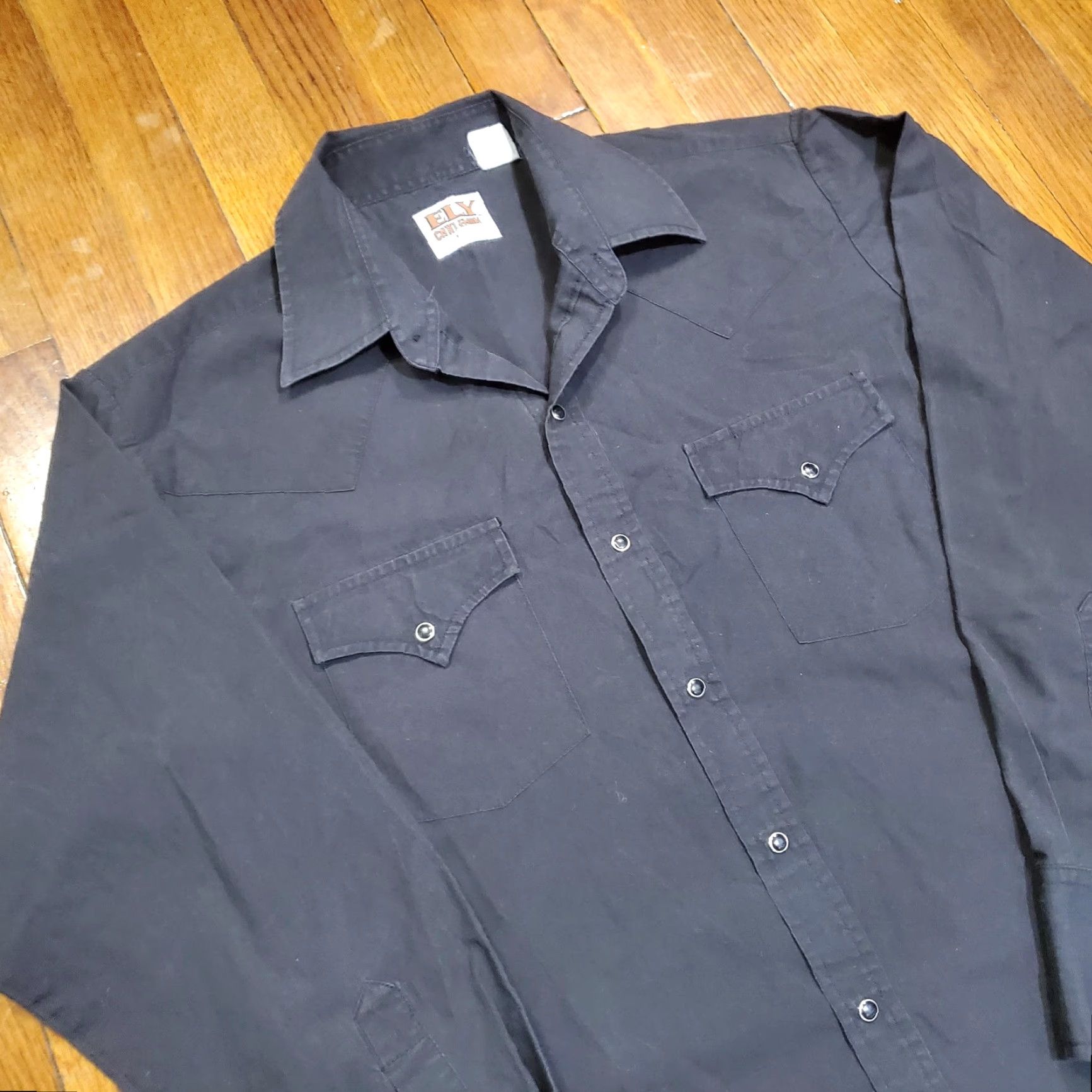 Vintage VINTAGE Ely Cattleman Shirt Mens M Black Western Pearl Snap Front Casual Size US M / EU 48-50 / 2 - 4 Thumbnail