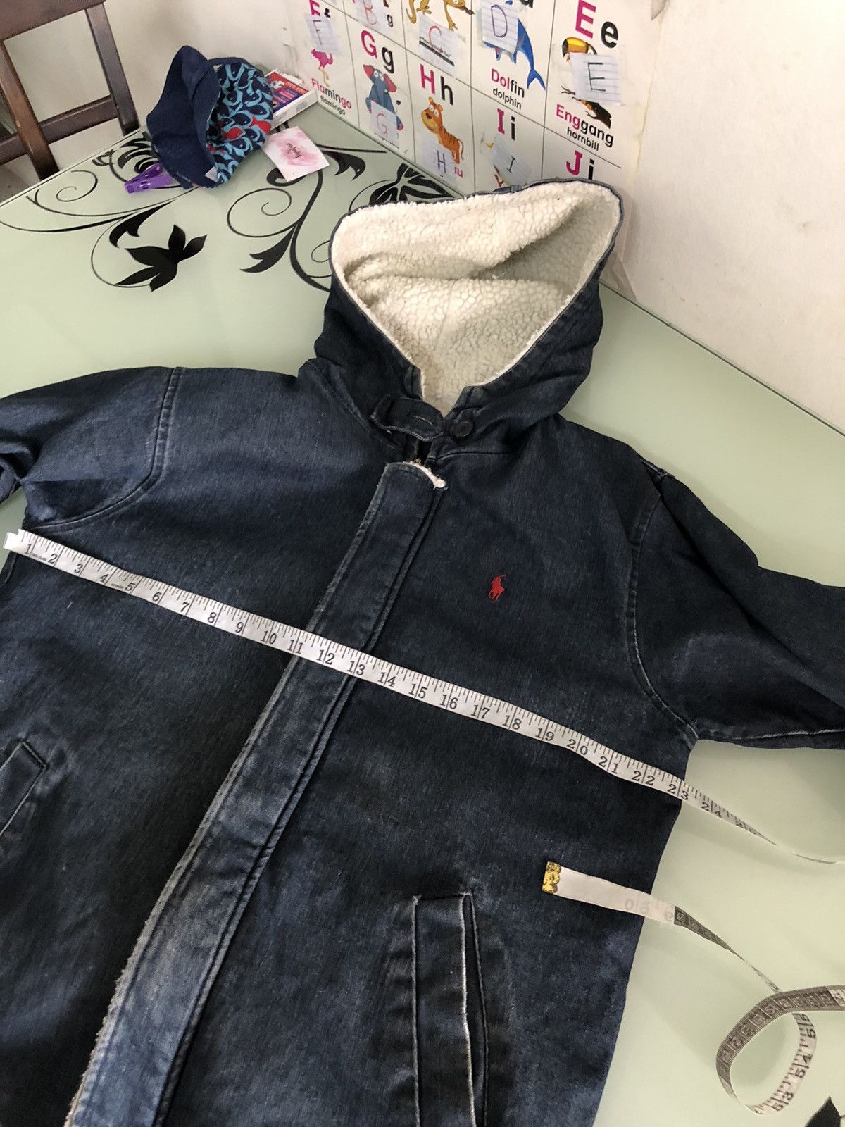 Polo Ralph Lauren Vintage Polo Ralph Lauren Denim Sherpa Jacket With Hoodie Size US XL / EU 56 / 4 - 18 Thumbnail