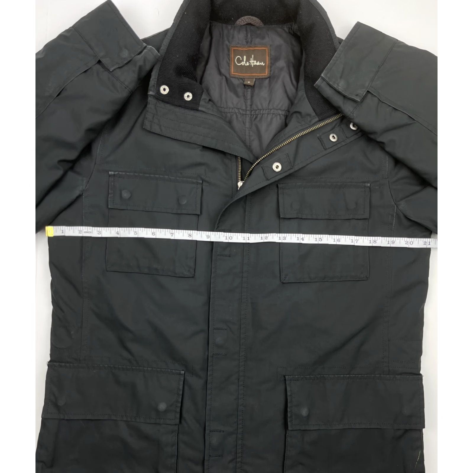 Cole Haan Cole Haan Signature Mens Coat Jacket Quilted Lined Insulated Black Sz S Size US S / EU 44-46 / 1 - 7 Thumbnail