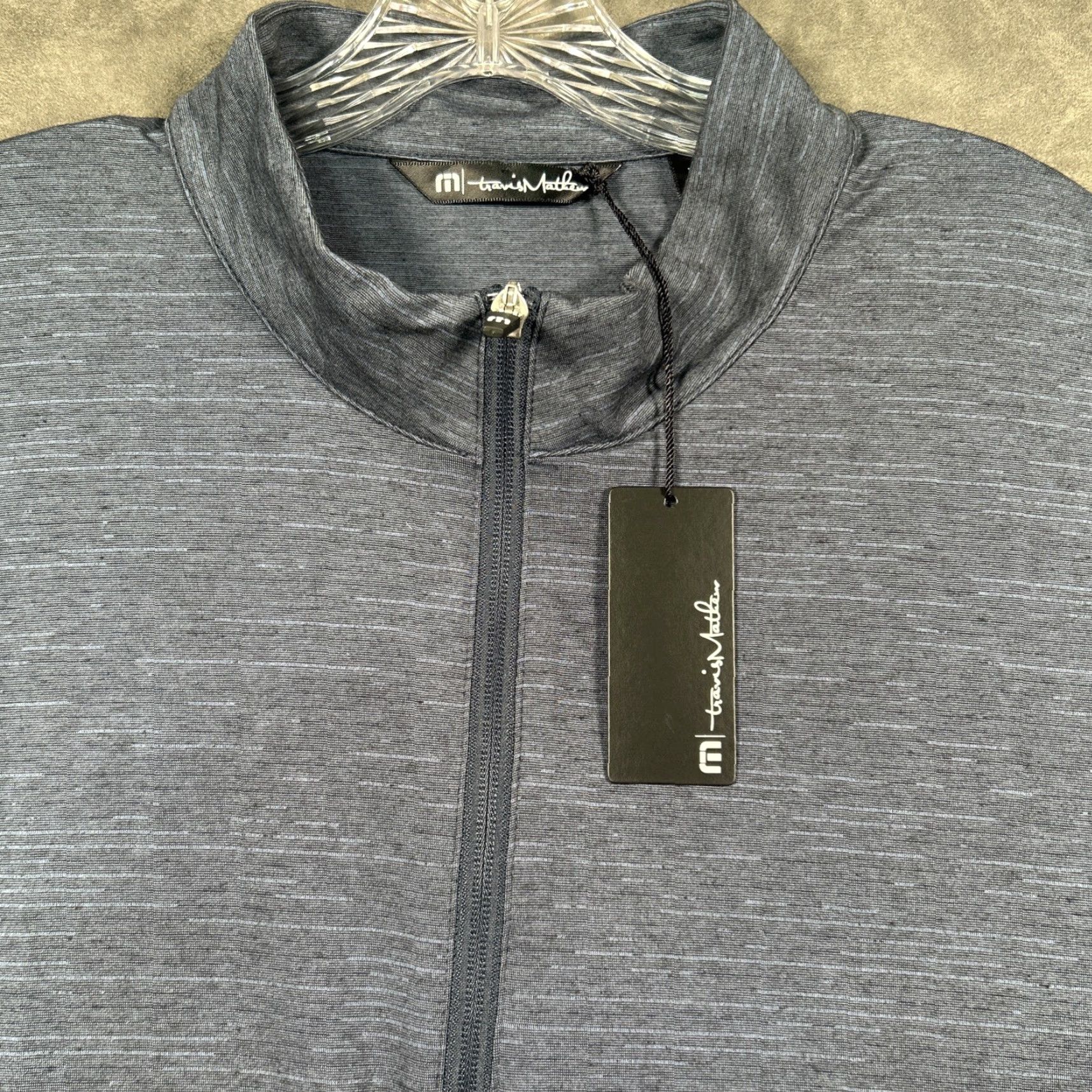 TravisMathew Travis Mathew Pullover Mens 2XL Indigo Crestview 1/4 Zip Performance NWT Indigo Crestview 1/4 Zip Performance NWT Size US XXL / EU 58 / 5 - 2 Thumbnail