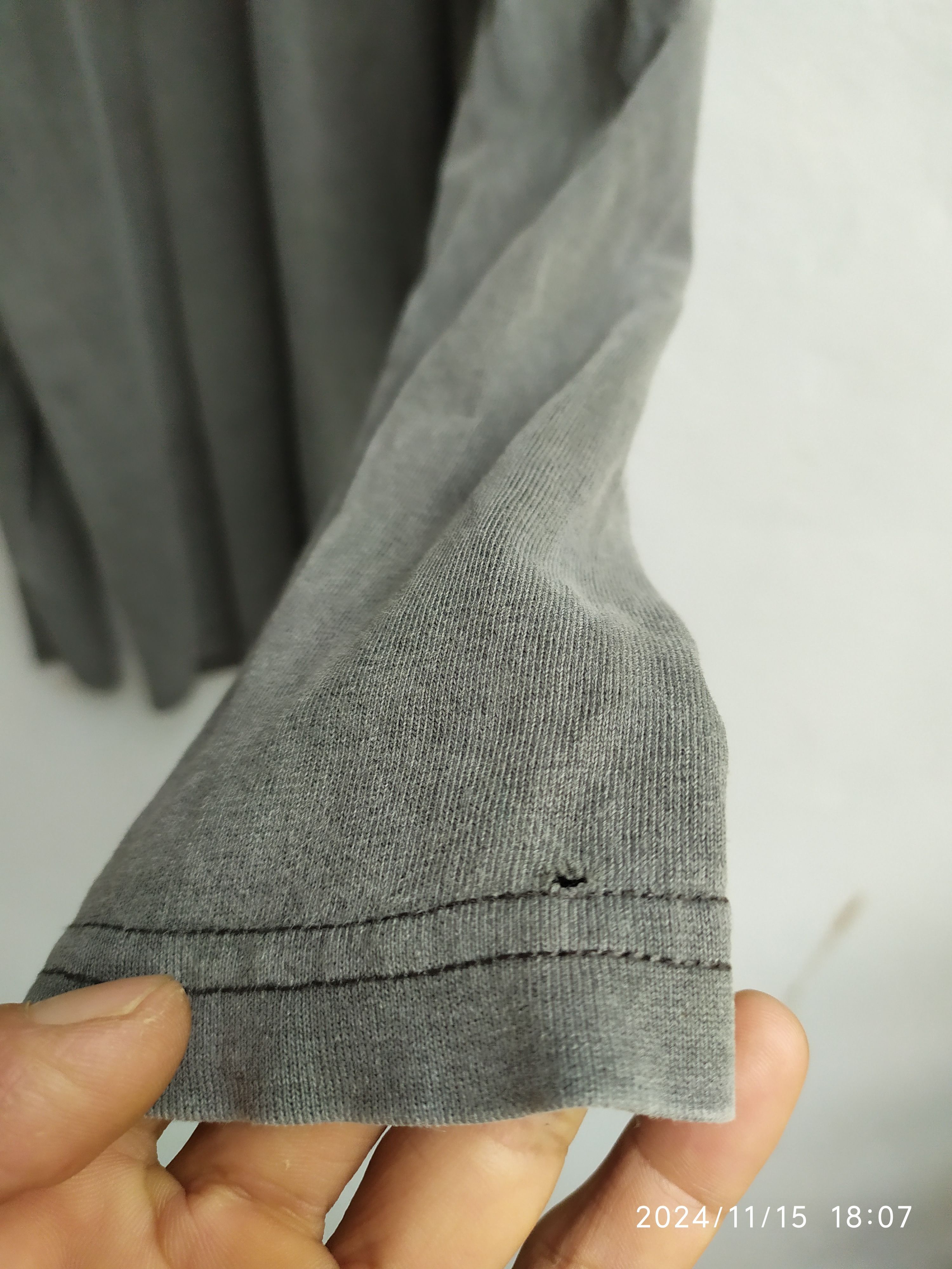If Six Was Nine × Japanese Brand × KMRii Vintage SLY Dauble Sleeve Grey faded Shirt Size US L / EU 52-54 / 3 - 2 Thumbnail