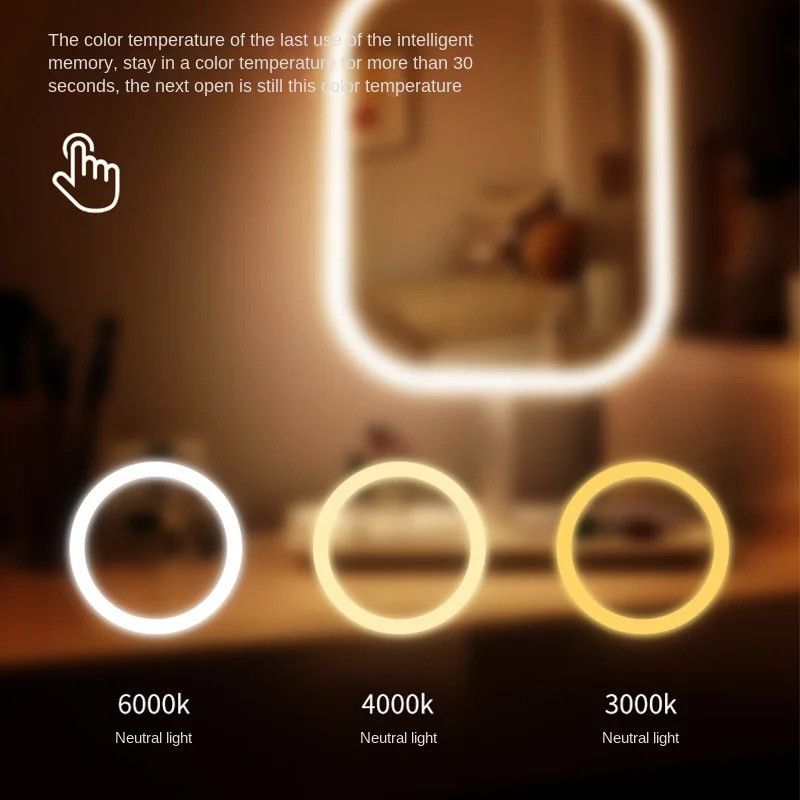 Other Unique Designer Vanity Mirror Three ColorsLEDLight Makeup Size ONE SIZE - 5 Thumbnail