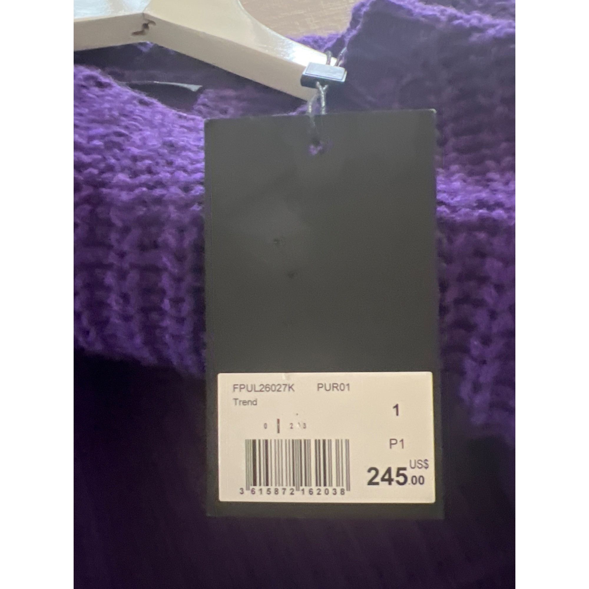 The Kooples The Kooples Wool Purple Ribbed Knit Cozy Warm Crew Neck Swea Size S / US 4 / IT 40 - 7 Thumbnail