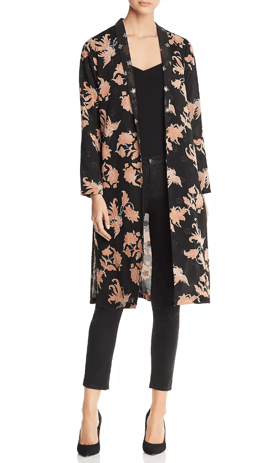 Scotch & Soda Scotch & Soda Floral-Print Duster Jacket Kimono Maison Dress Size S / US 4 / IT 40 - 2 Thumbnail
