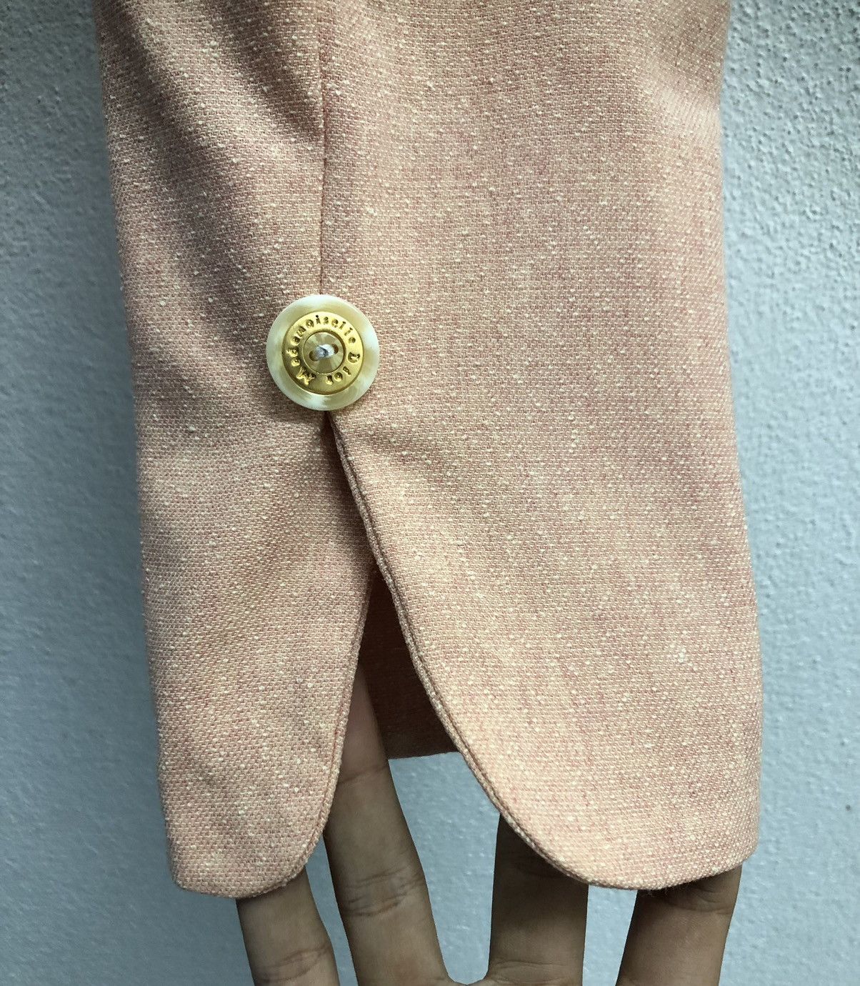 Christian Dior Monsieur × Vintage Vintage Mademoiselle Dior Pink Blend Double-Breasted Blazer Size M / US 6-8 / IT 42-44 - 8 Thumbnail