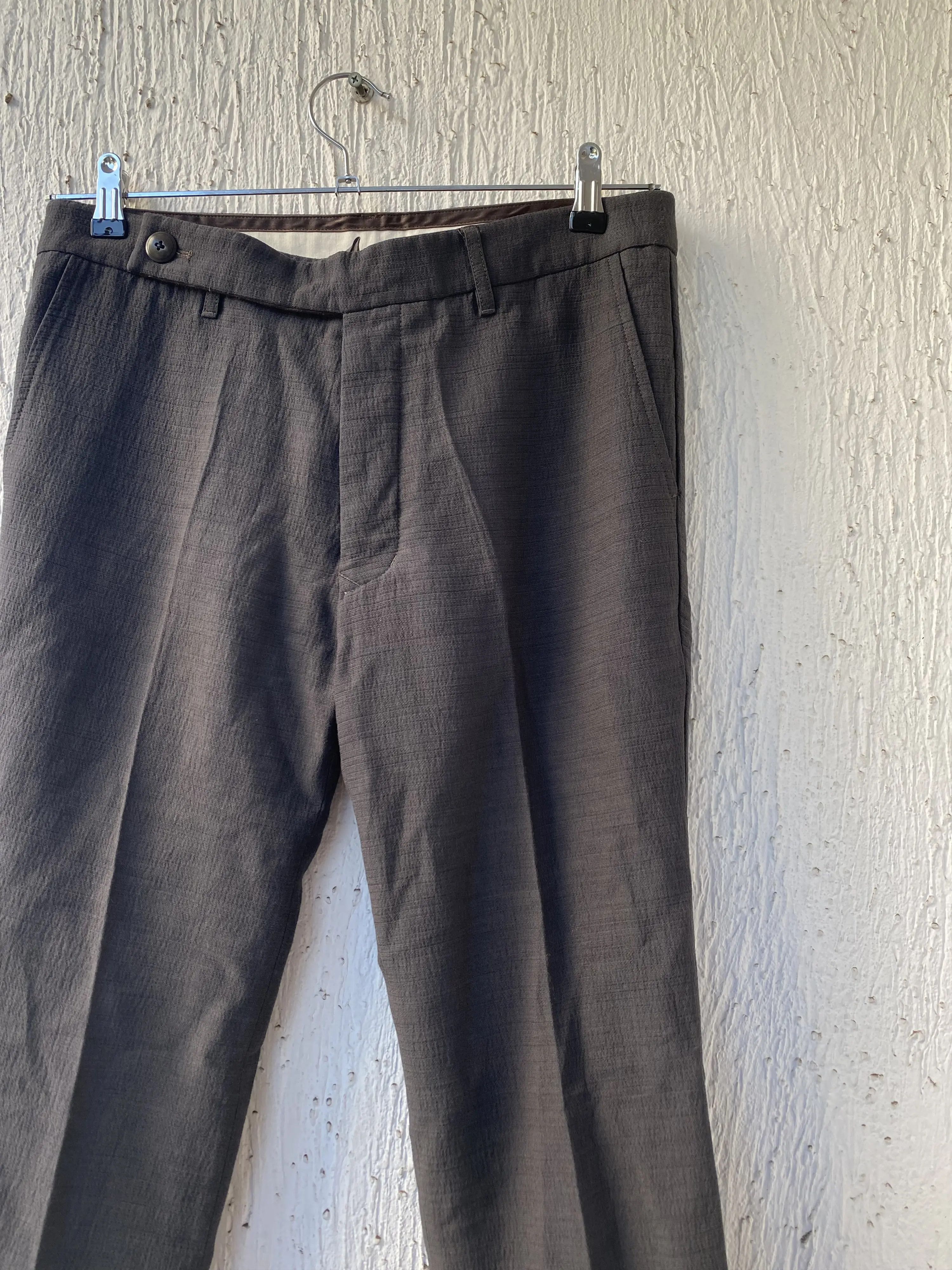 Rick Owens straight wool blend petrol pant Size US 32 / EU 48 - 2 Thumbnail