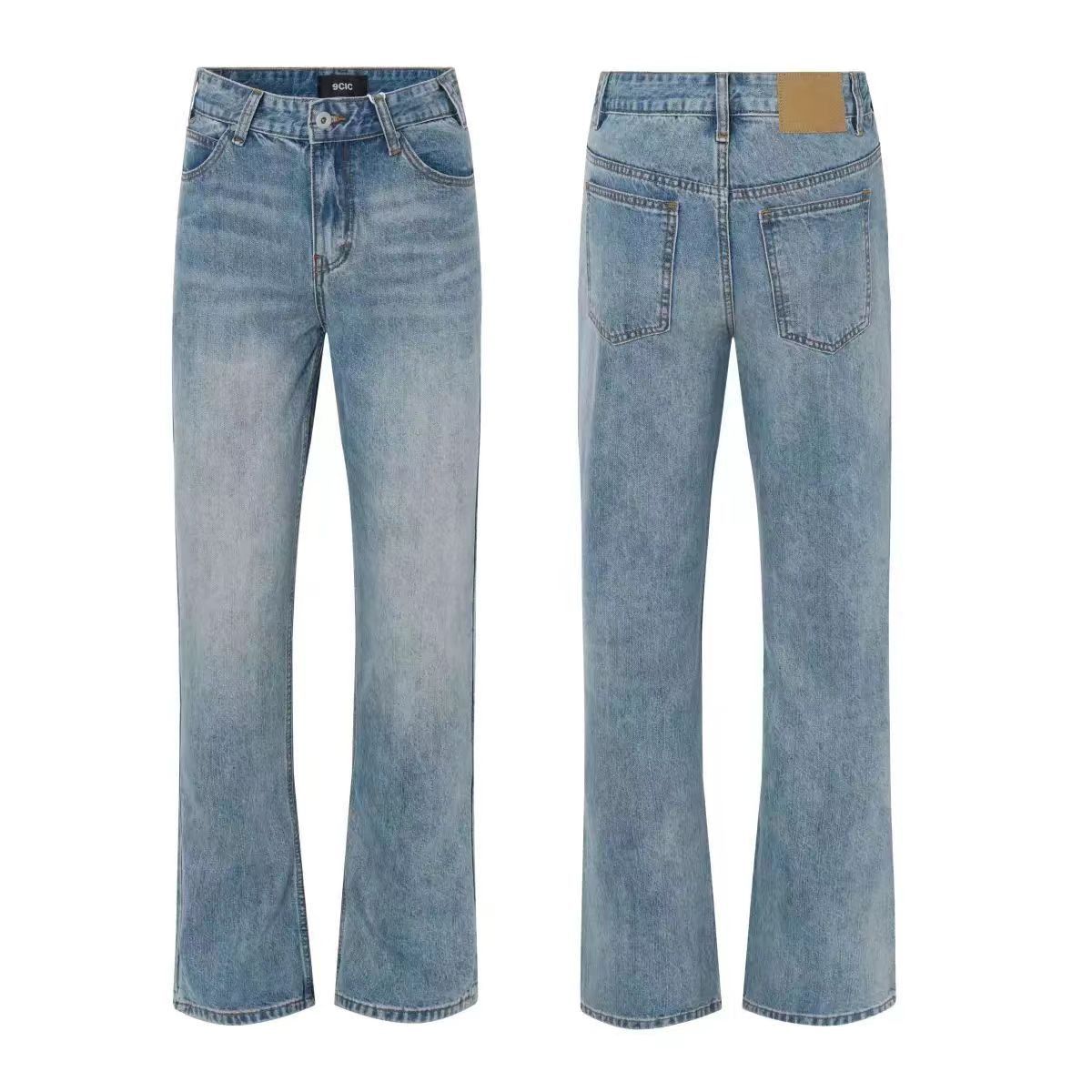 Japanese Brand × Vintage Vintage light blue washed and distressed micro flare jeans Size US 32 / EU 48 - 5 Thumbnail