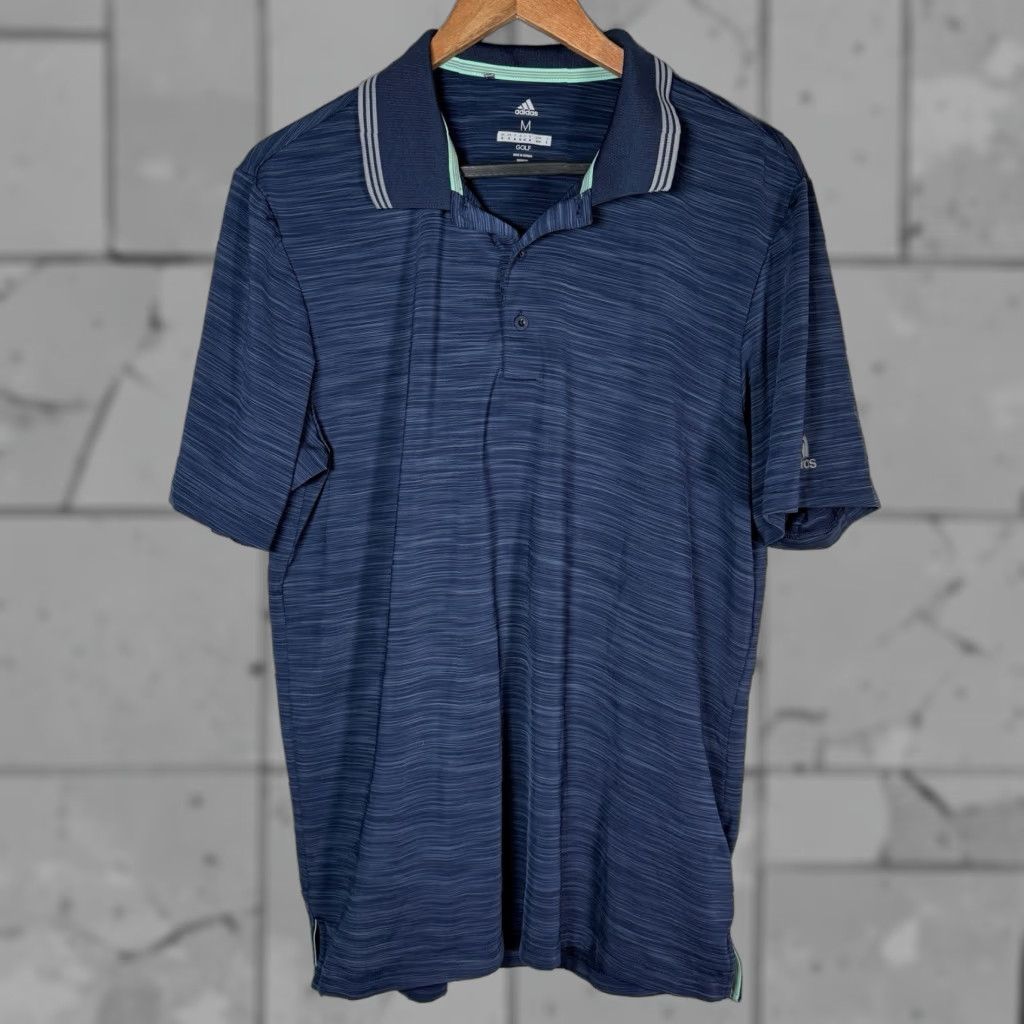 Adidas Adidas Polo Shirt Golf Mens Size M Athletic Blue Polo Shirt Golf Adidas Men M Blue Size US M / EU 48-50 / 2 - 1 Thumbnail
