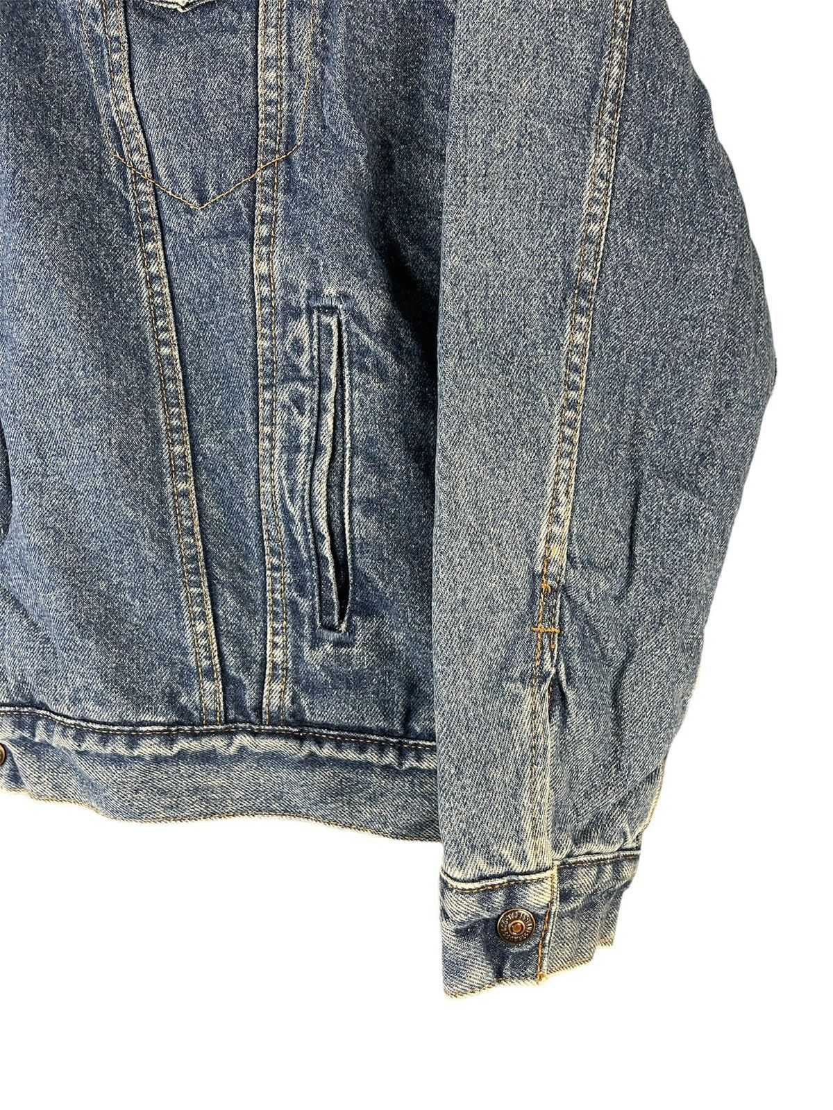 Levi's Levis Stamp 521 Lined Sherpa Trucker Denim Vintage Jacket Size US L / EU 52-54 / 3 - 3 Thumbnail