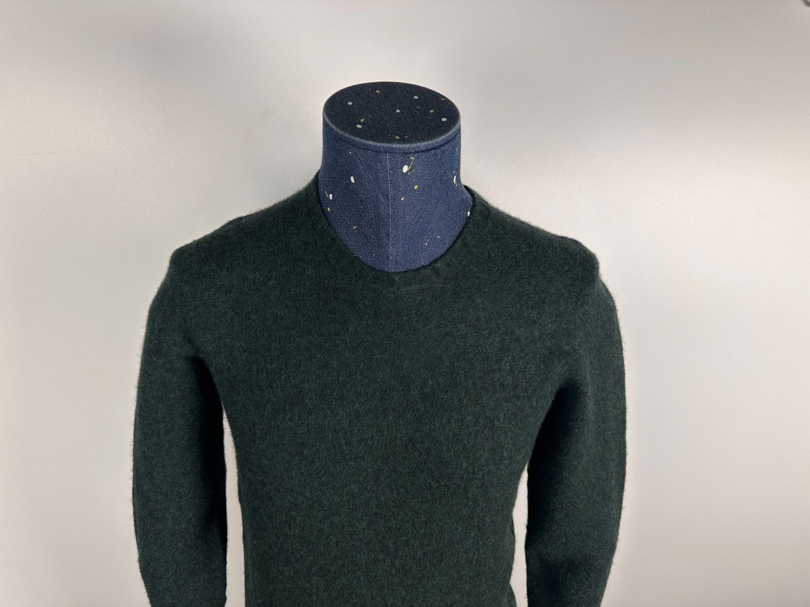 Zanone Zanone Crew Neck Sweater Knited Pullover Wool Green Size 48 Size US M / EU 48-50 / 2 - 2 Thumbnail