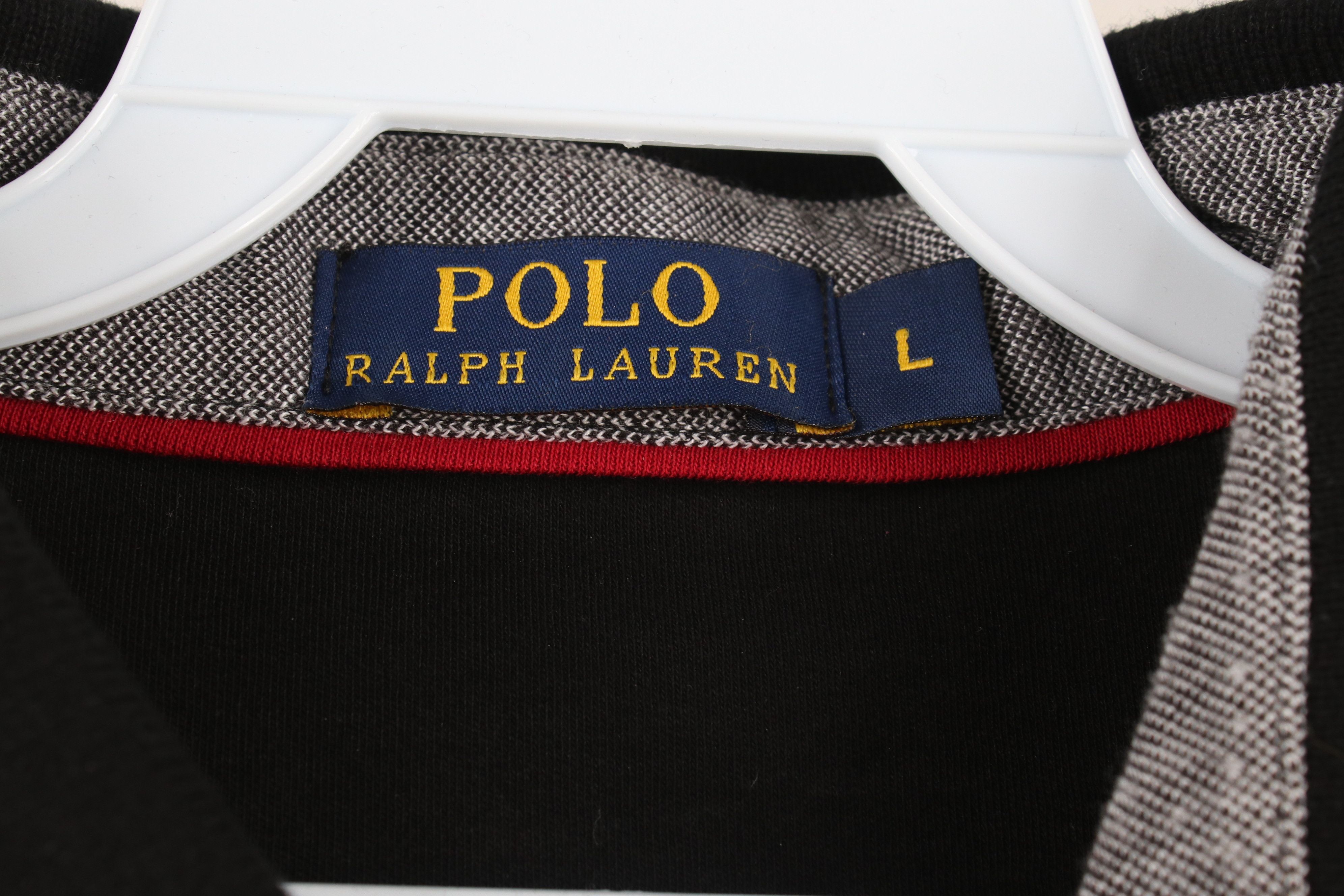 Ralph Lauren × Vintage Ralph Lauren Soft Cotton Touch Short Sleeve Polo Shirt Black Size US L / EU 52-54 / 3 - 8 Thumbnail