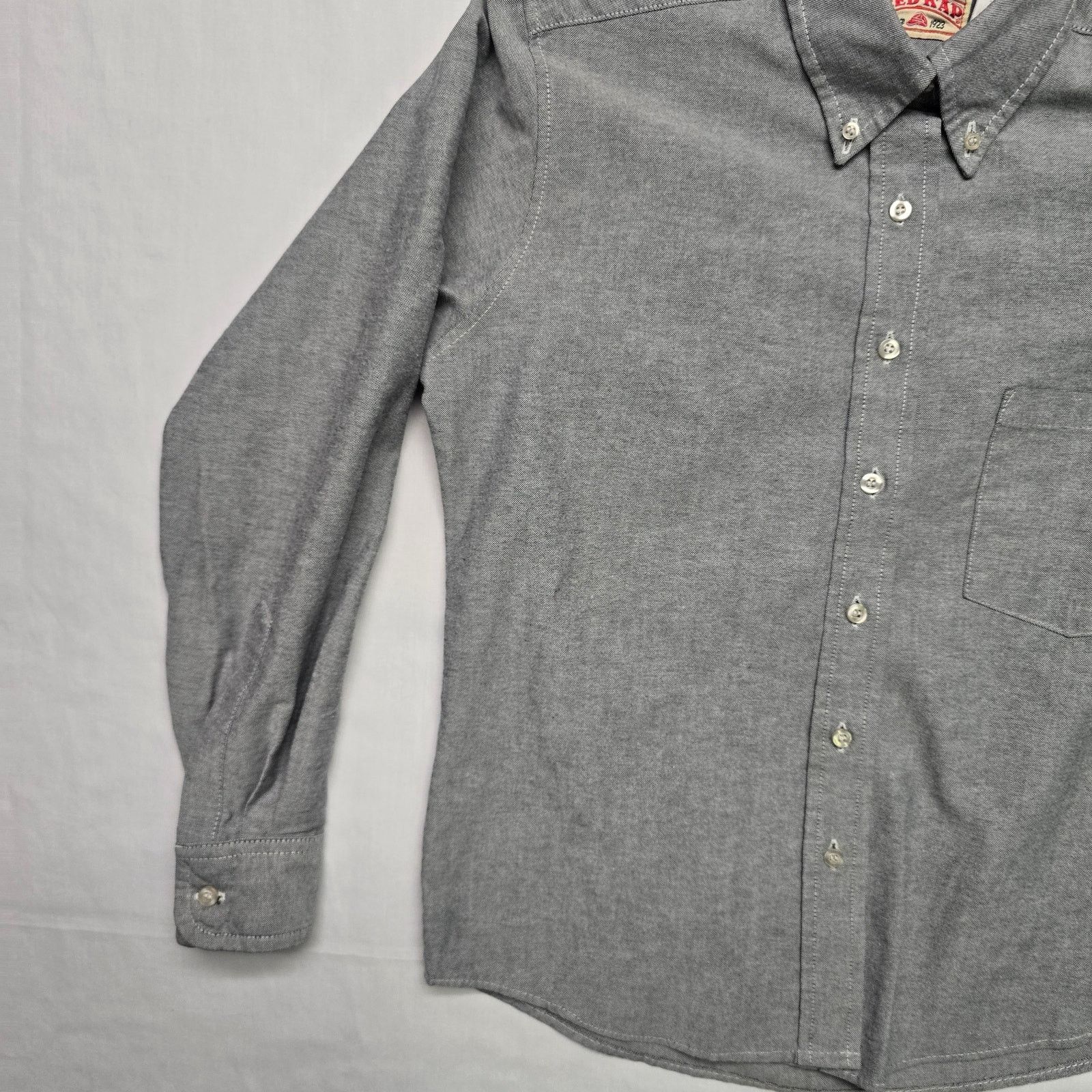 Vintage Red Kapp Womens Work Button Up Gray M Workwear Shirt Size M / US 6-8 / IT 42-44 - 3 Thumbnail