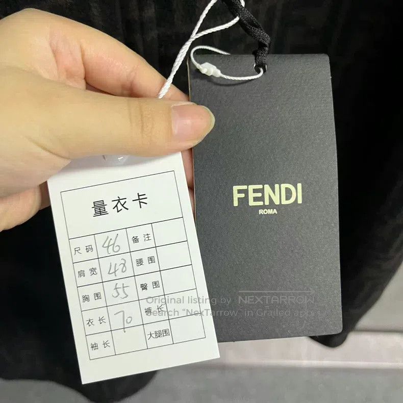 Fendi Fendi Black/Color Block Leather and Fur Full Print Jacket Size US S / EU 44-46 / 1 - 5 Thumbnail