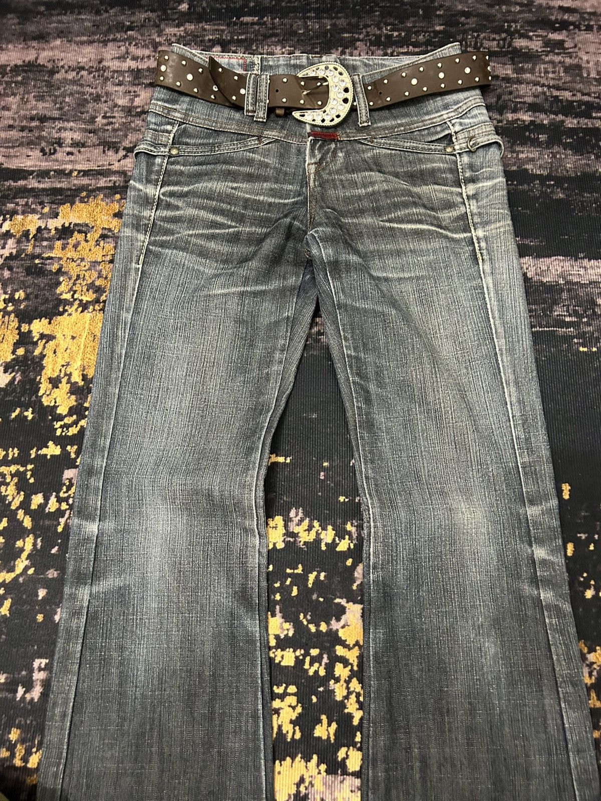 Marithe + Francois Girbaud Vintage Washed Marithe Feancois Girbaud Flare Jeans Size US 27 - 4 Thumbnail