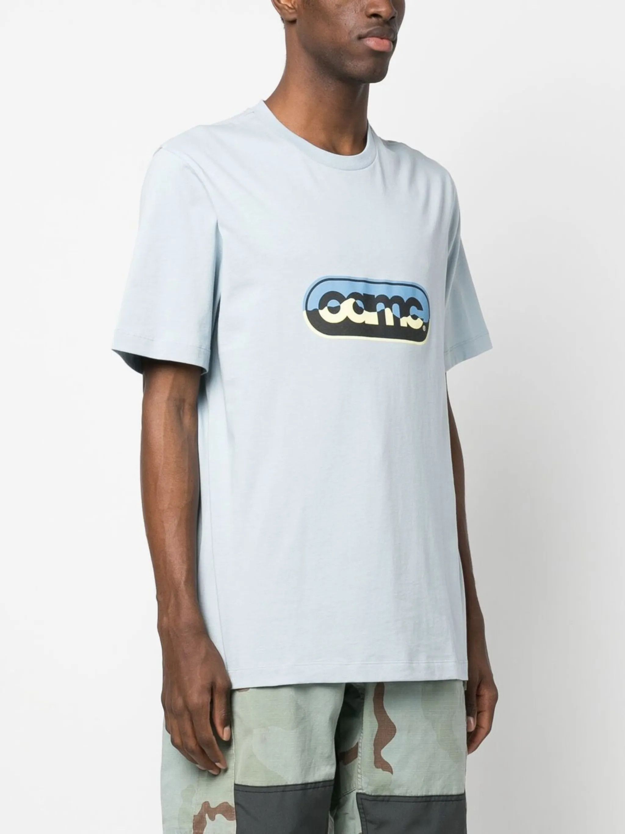 OAMC o1y0225 Logo Crewneck T-Shirt in Sky Blue Size US XS / EU 42 / 0 - 3 Thumbnail