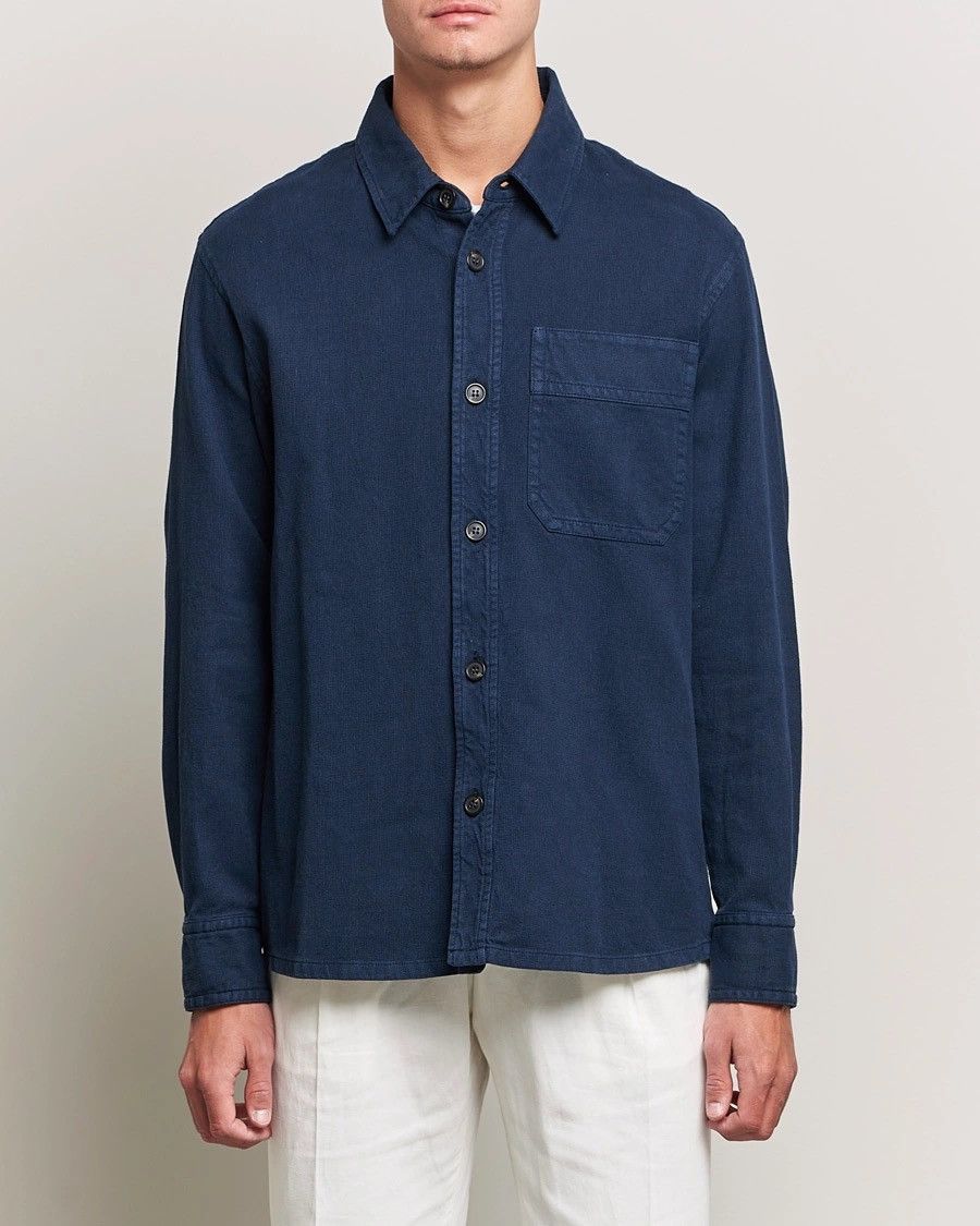 A.P.C. APC Basile Navy Indigo Shirt / Overshirt Size US S / EU 44-46 / 1 - 3 Thumbnail
